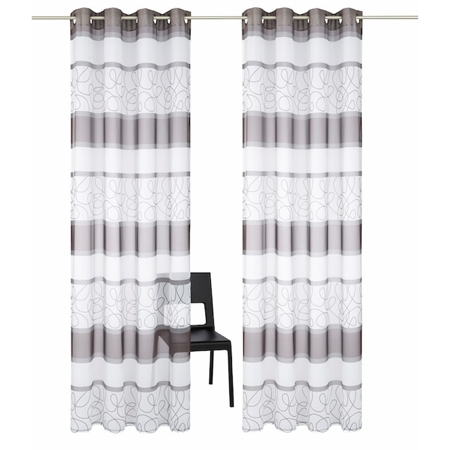 my home Gardine »Napala«, (2 St.), Vorhang, Fertiggardine, transparent  online kaufen | Jelmoli-Versand