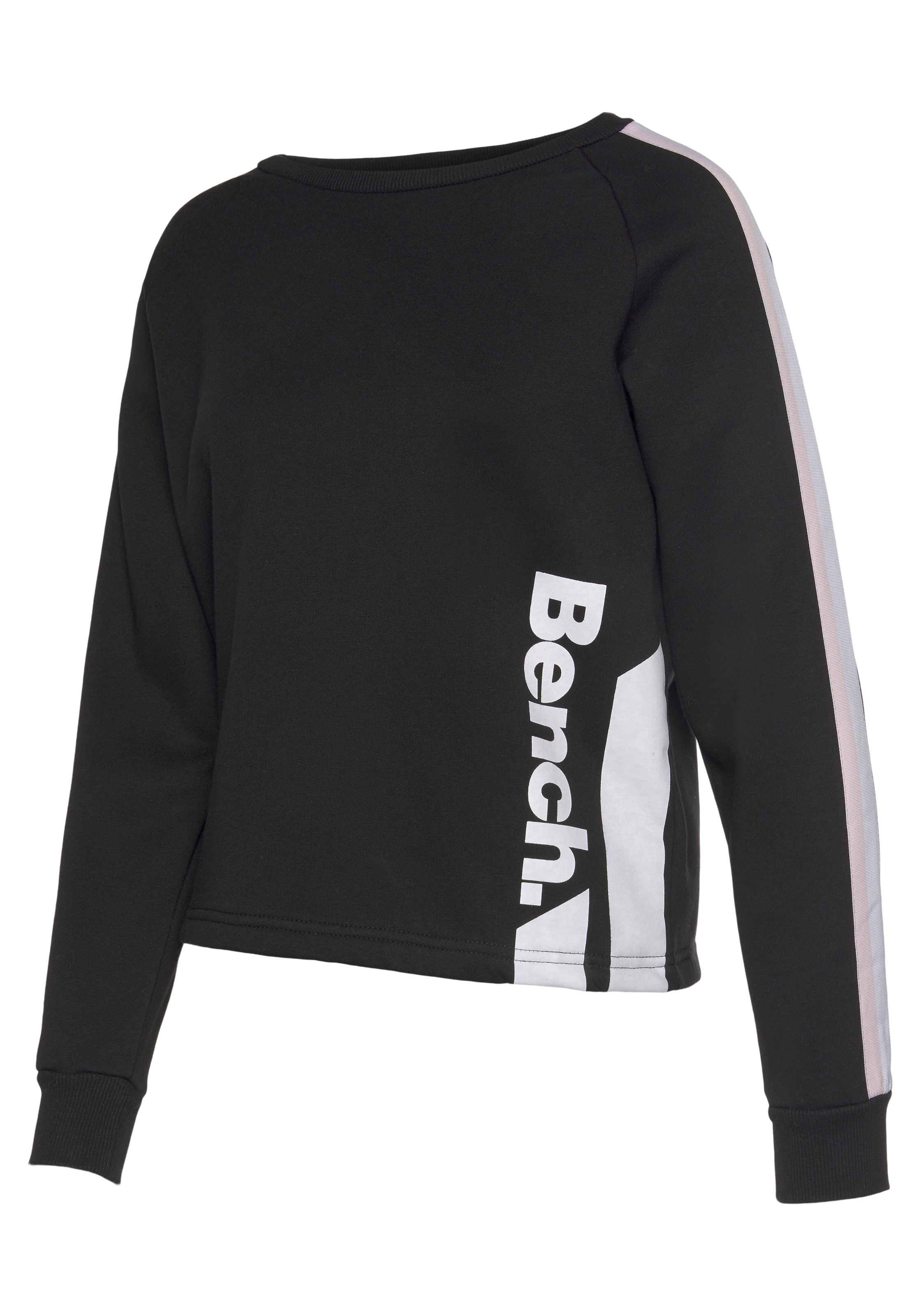 Sweater, kaufen Bench. kurze online bei Schweiz Jelmoli-Versand mit Loungeanzug Kontraststreifen, Form