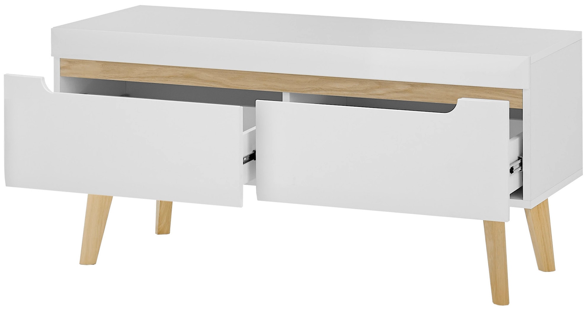 INOSIGN Wohnwand »Torge, Anbauwand, Schrankwand, Mediawand, Wohnzimmer-Set«, (4 St.), enthält Lowboard, Sideboard, Highboard + Wandboard, 361 cm breit