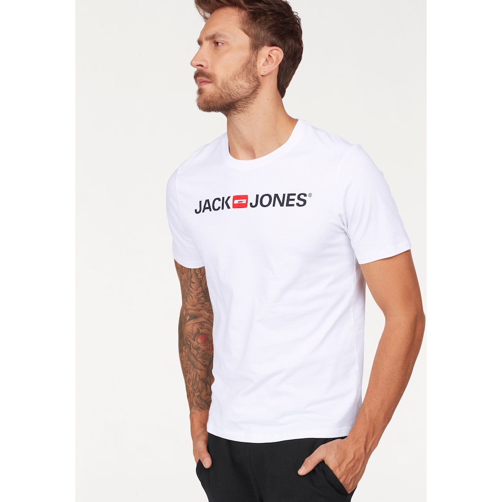 Jack & Jones T-Shirt »CORP LOGO TEE«, (Packung, 3 tlg., 3er-Pack)