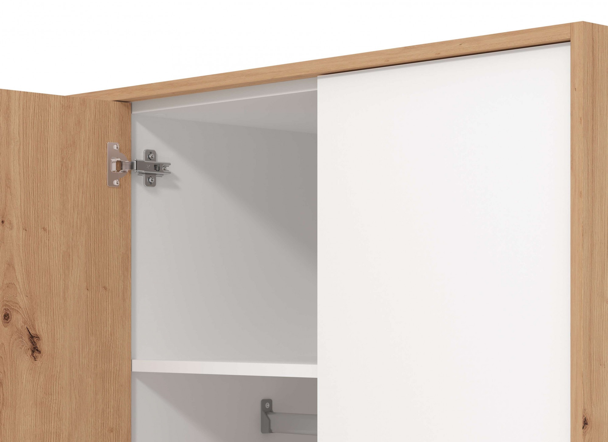 INOSIGN Kleiderschrank »Varadero, 2 moderne Farbkombinationen mit schwarzen Griffen«, mit 1 Spiegeltür, in den Breiten 119 und 157cm, FSC-zertifiziert