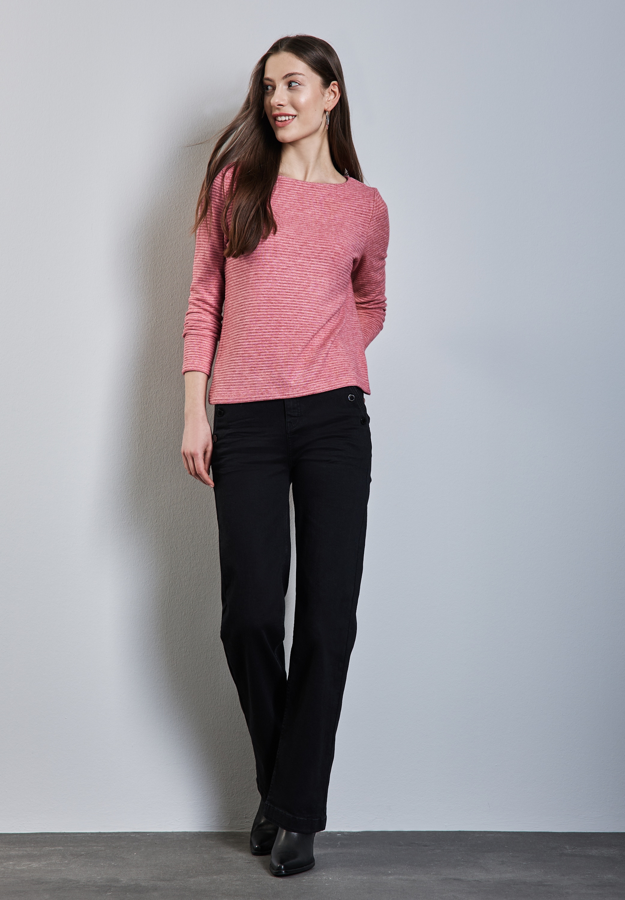 STREET ONE Strickpullover, mit Struktur