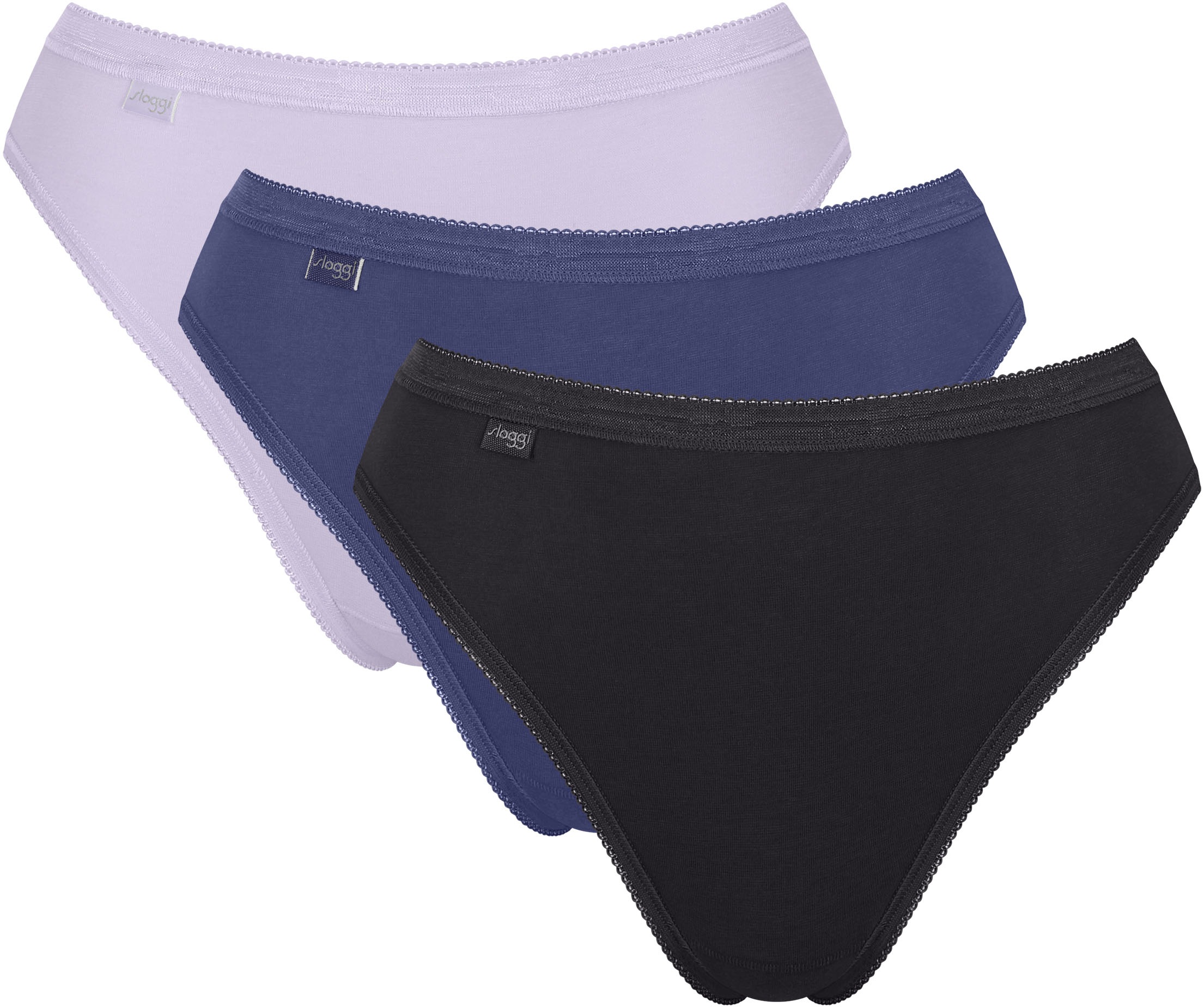sloggi Taillenslip "Basic+ Tai" mit hohem Beinausschnitt, Cotton-Mix, glatte Nähte