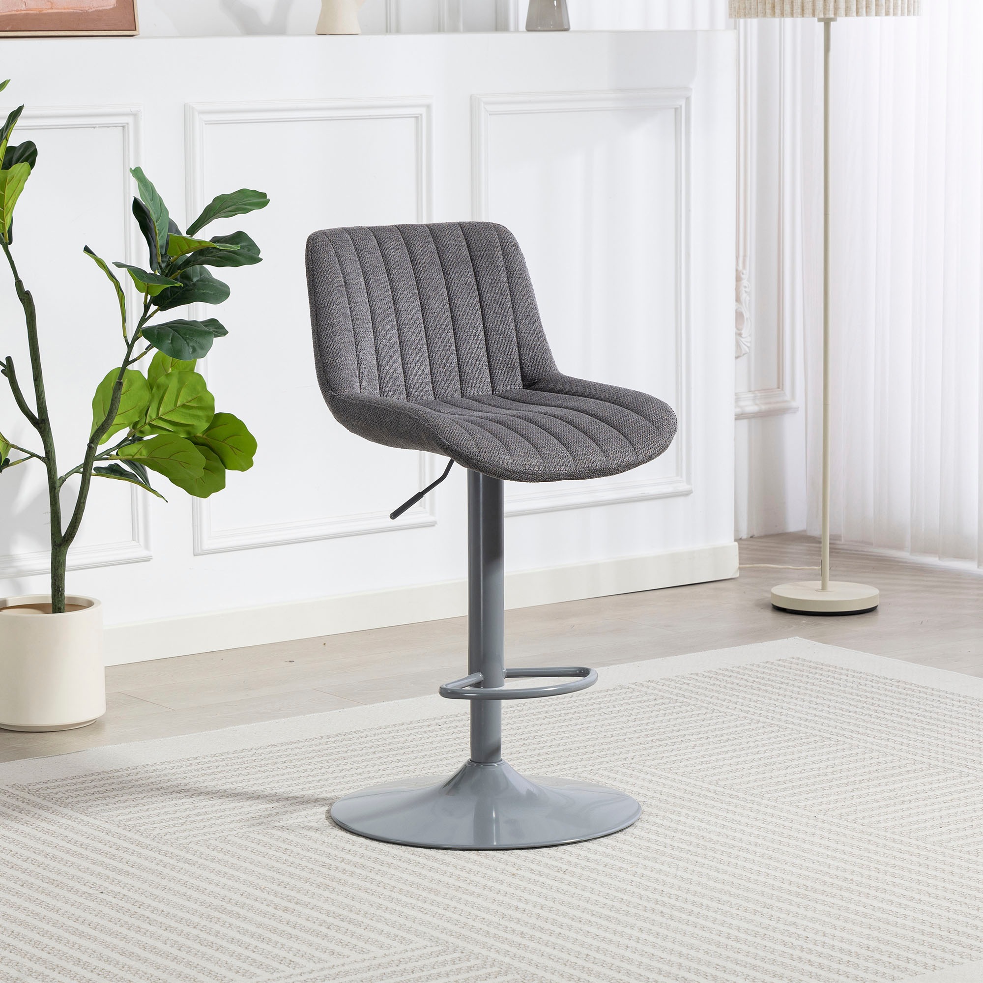 Duo Collection Barhocker "Kelly" 1 Stk. tlg. inkl. Rückenlehne und Fußstütze, höhenverstellbar, 360 drehbar
