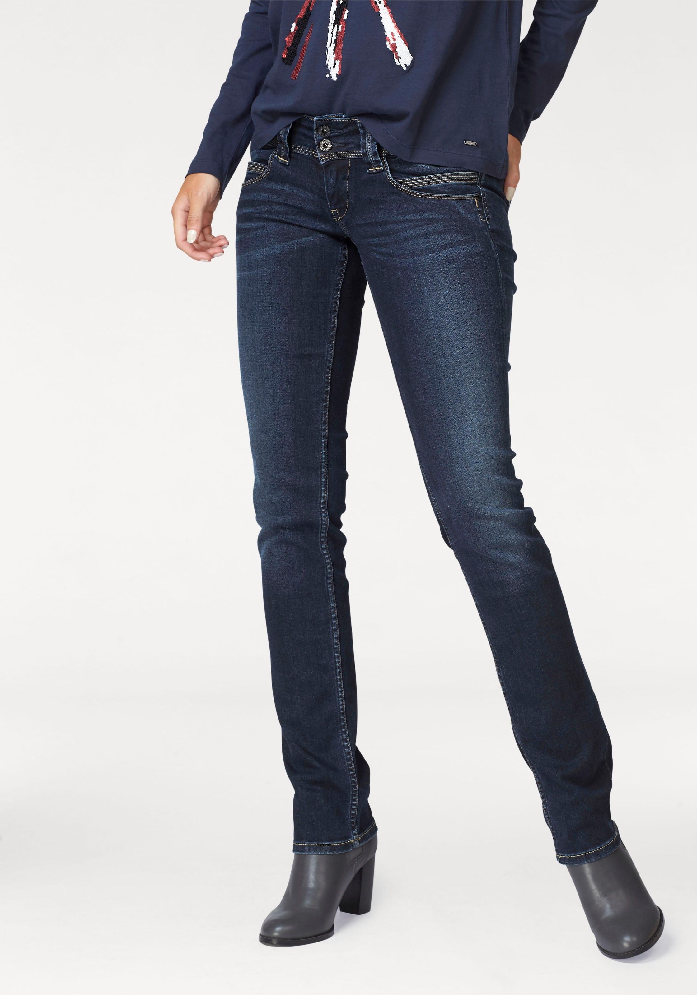 Pepe Jeans Regular-fit-Jeans »VENUS«, mit Badge