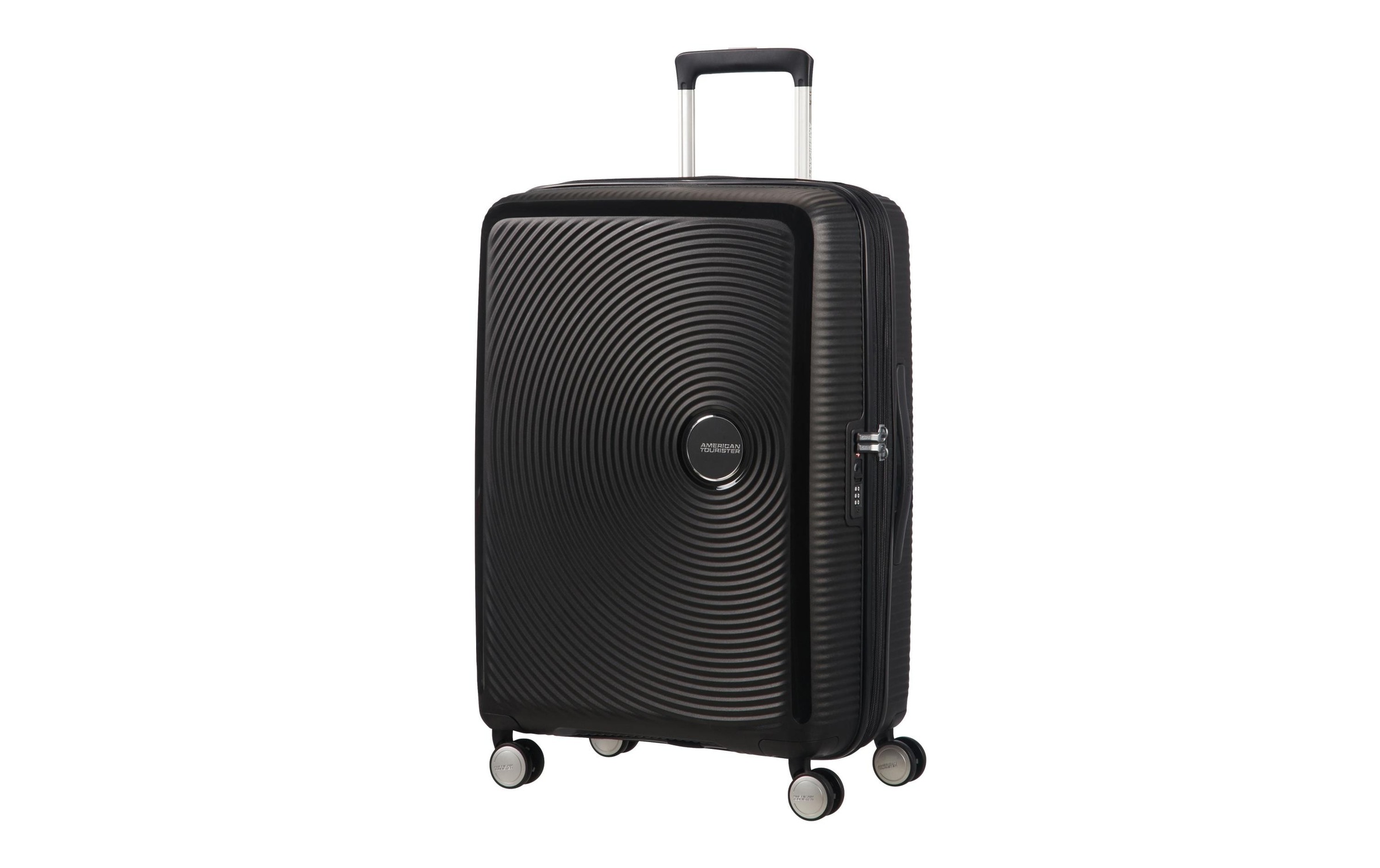 American Tourister, Unisex, Koffer »Soundbox« 4 Rollen, schwarz, B/H/T: 46,5cm x 67cm x 29cm, Bei Bedarf lässt sich das Volumen erweitern