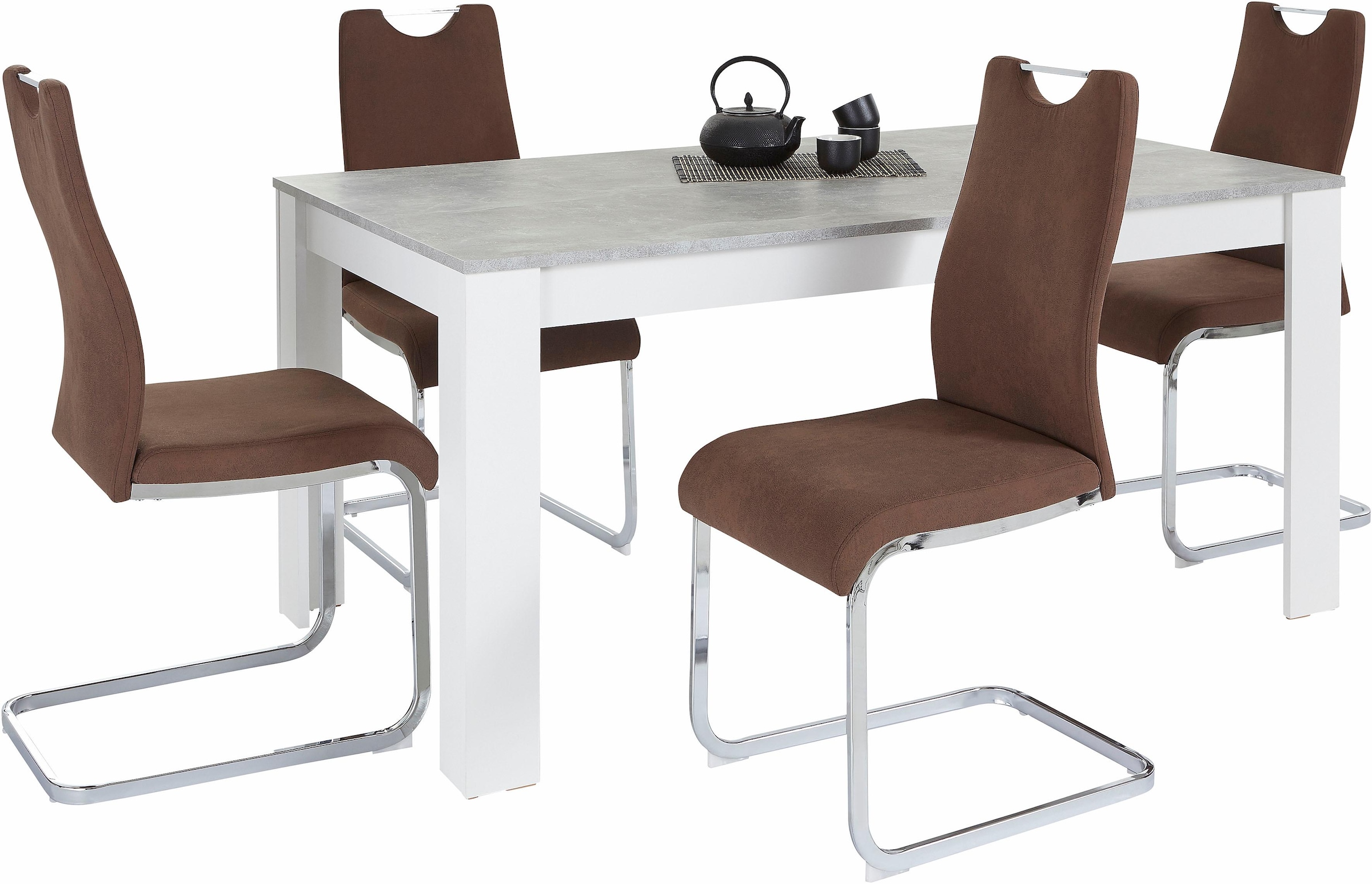 Tisch online Essgruppe 1 5 (Set, und Homexperts | »Zabona«, Jelmoli-Versand tlg.), 4 kaufen Stühle