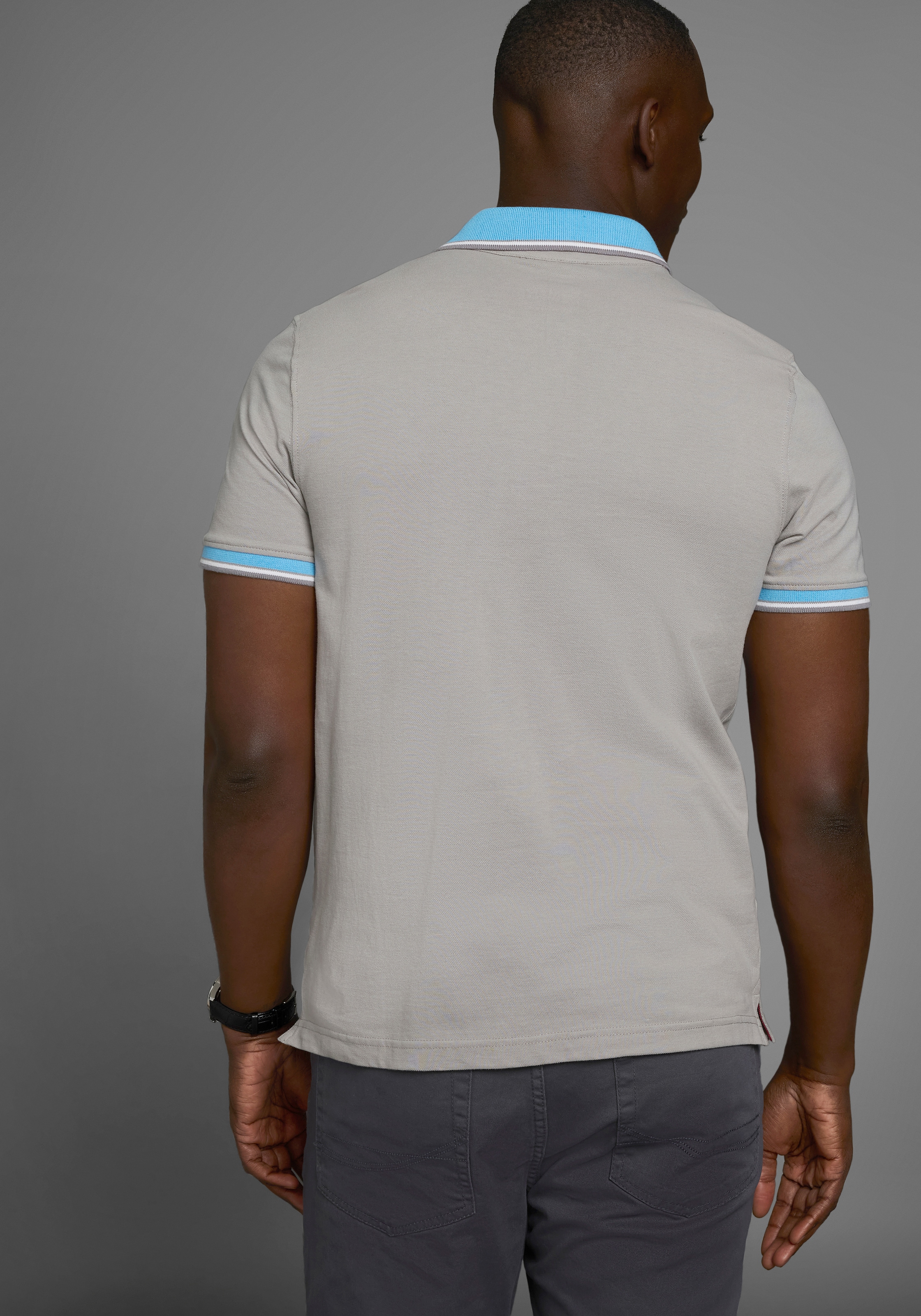 Man's World Poloshirt, Kurzarm, lässige Passform, bedruckt, Polokragen