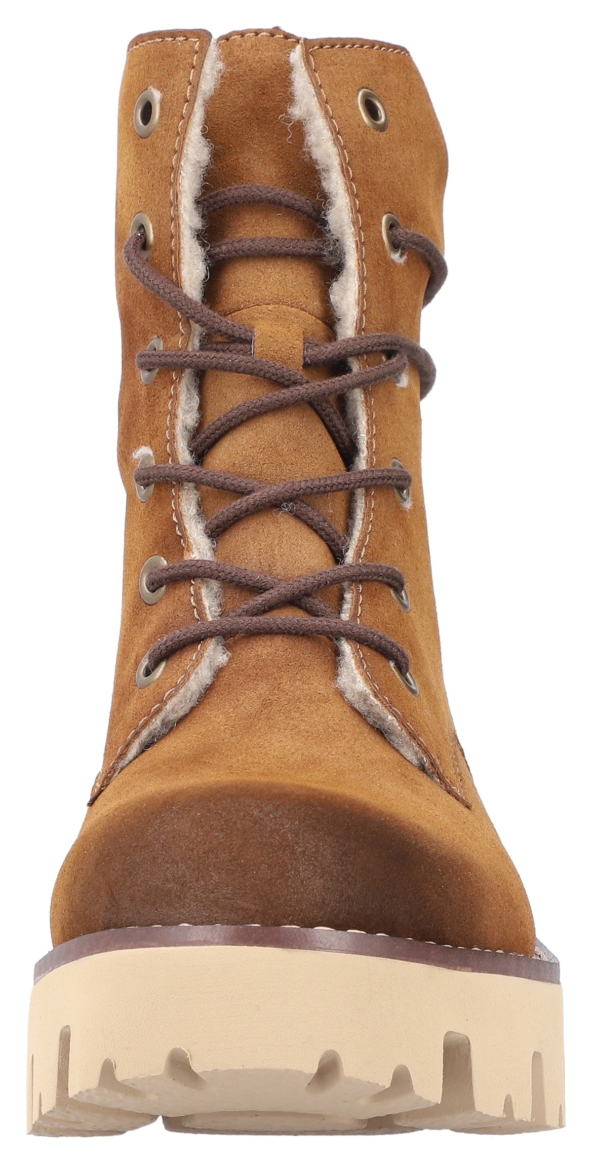 Rieker Winterstiefelette, Schnürboots, Winterboots, Profilsohle, mit Innenreissverschluss