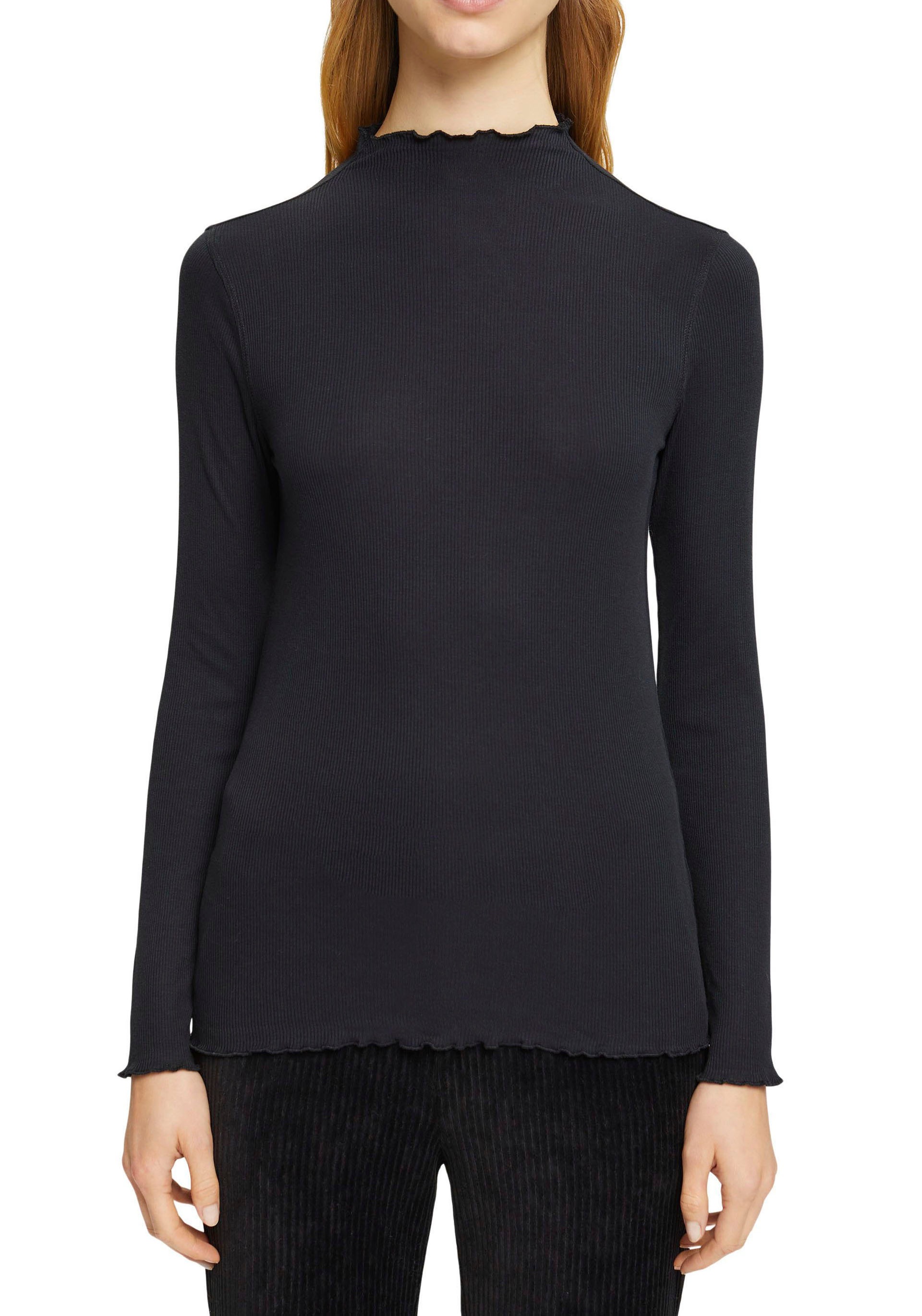 Esprit Collection Rundhalsshirt, mit Wellenkanten kaufen