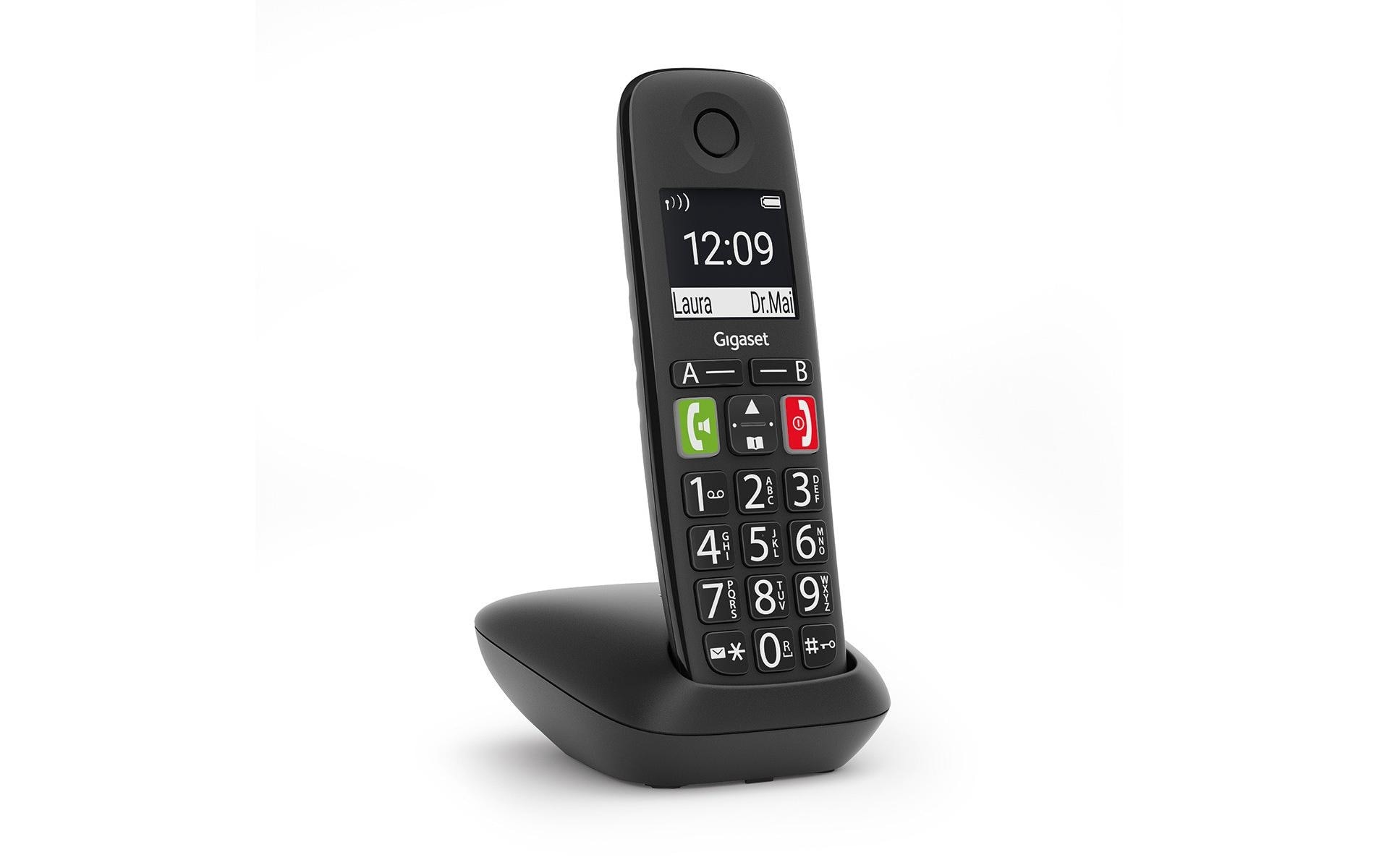 Gigaset Schnurloses DECT-Telefon »E290 schwarz«