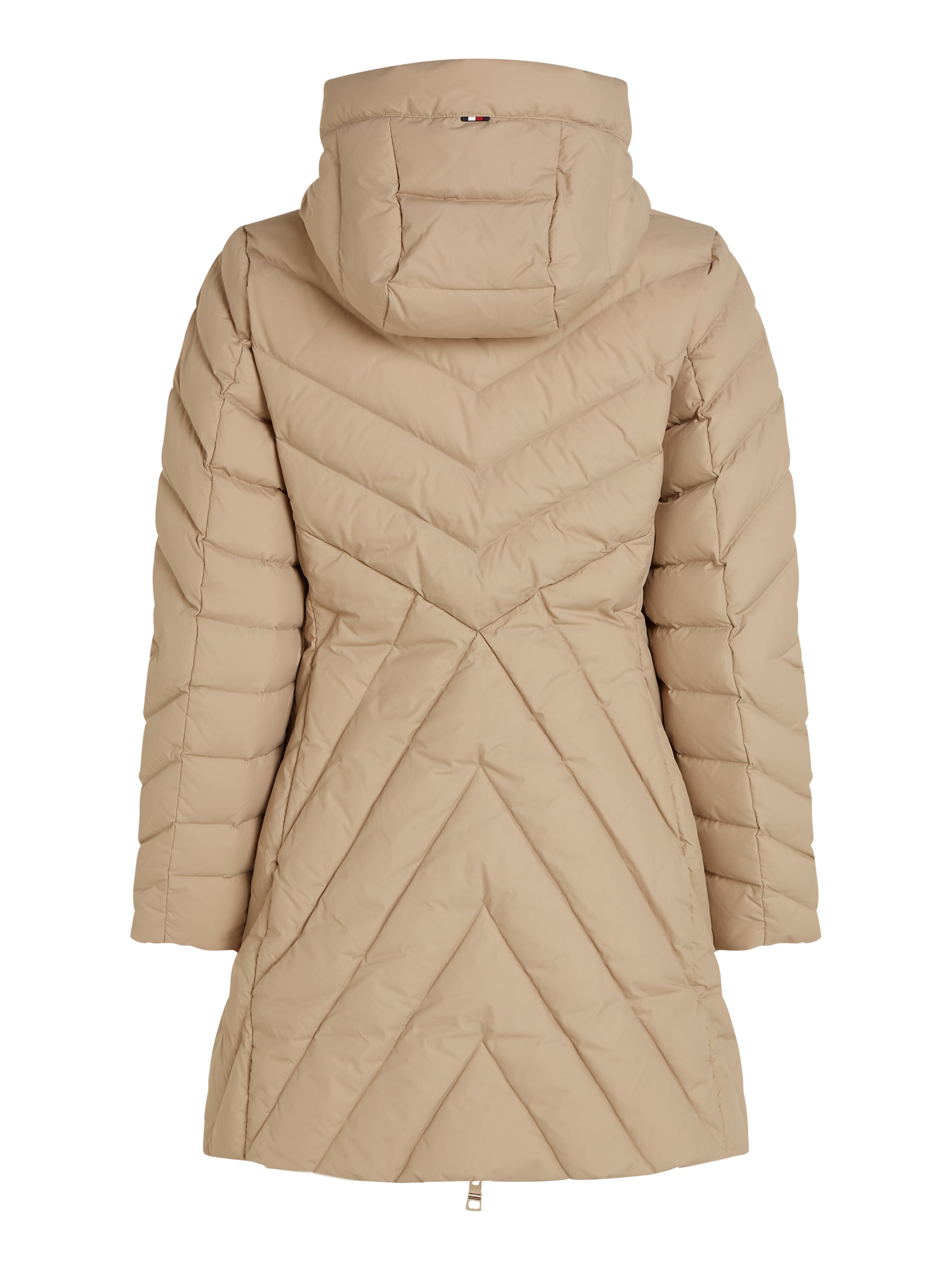 Tommy Hilfiger Steppmantel »CHEVRON MW PADDED COAT«, mit mittelstarker Wattierung und Tommy Hilfiger Markenlabel