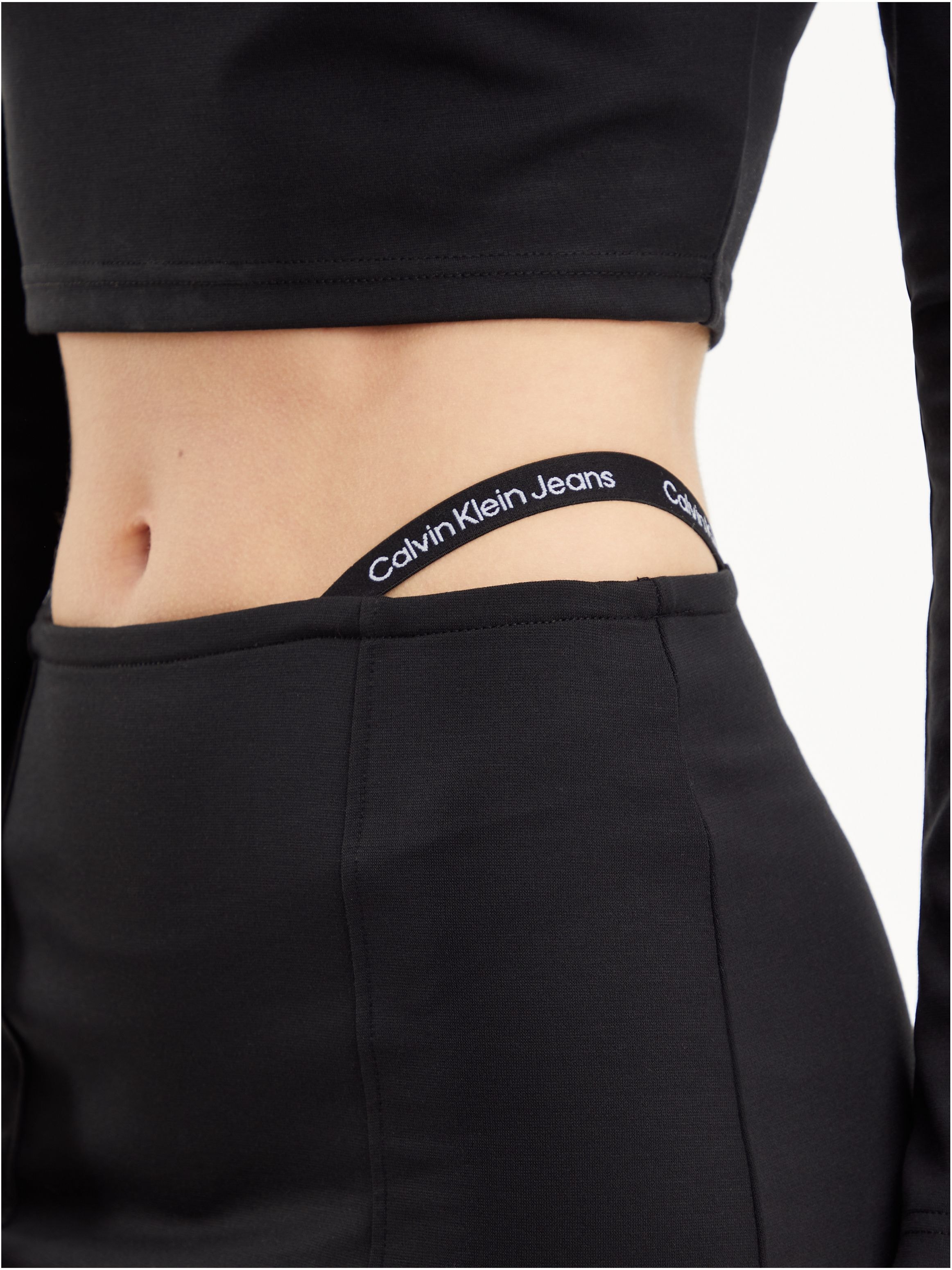 Calvin Klein Jeans Jerseyrock »LOGO STRAPS MILANO LONG SLEEVE«, mit Calvin  Klein Logo-Straps online shoppen | Jelmoli-Versand