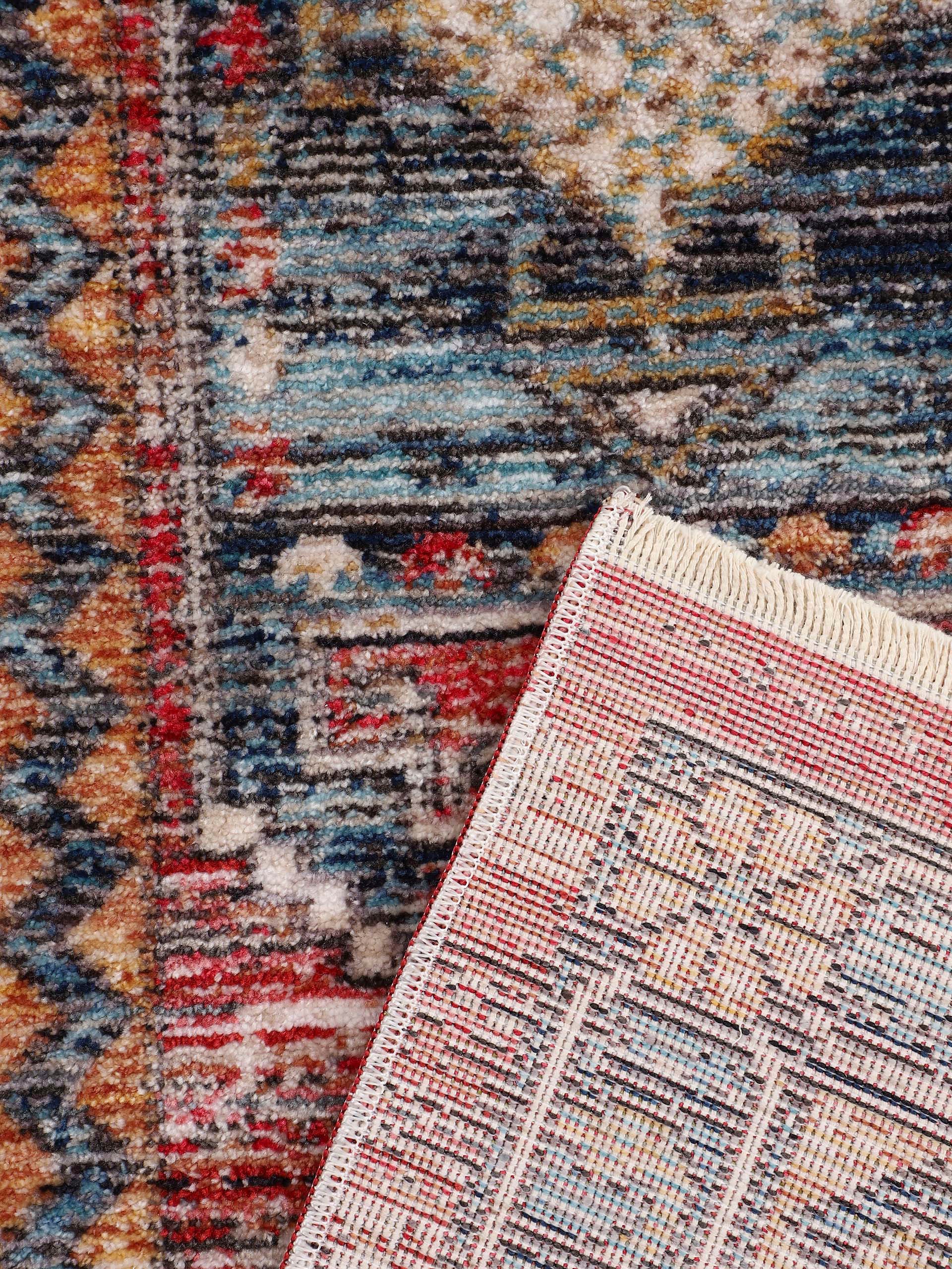 carpetfine Teppich »Phoenix«, rechteckig, 6 mm Höhe, Vintage Orient Look, mit Fransen, Wohnzimmer