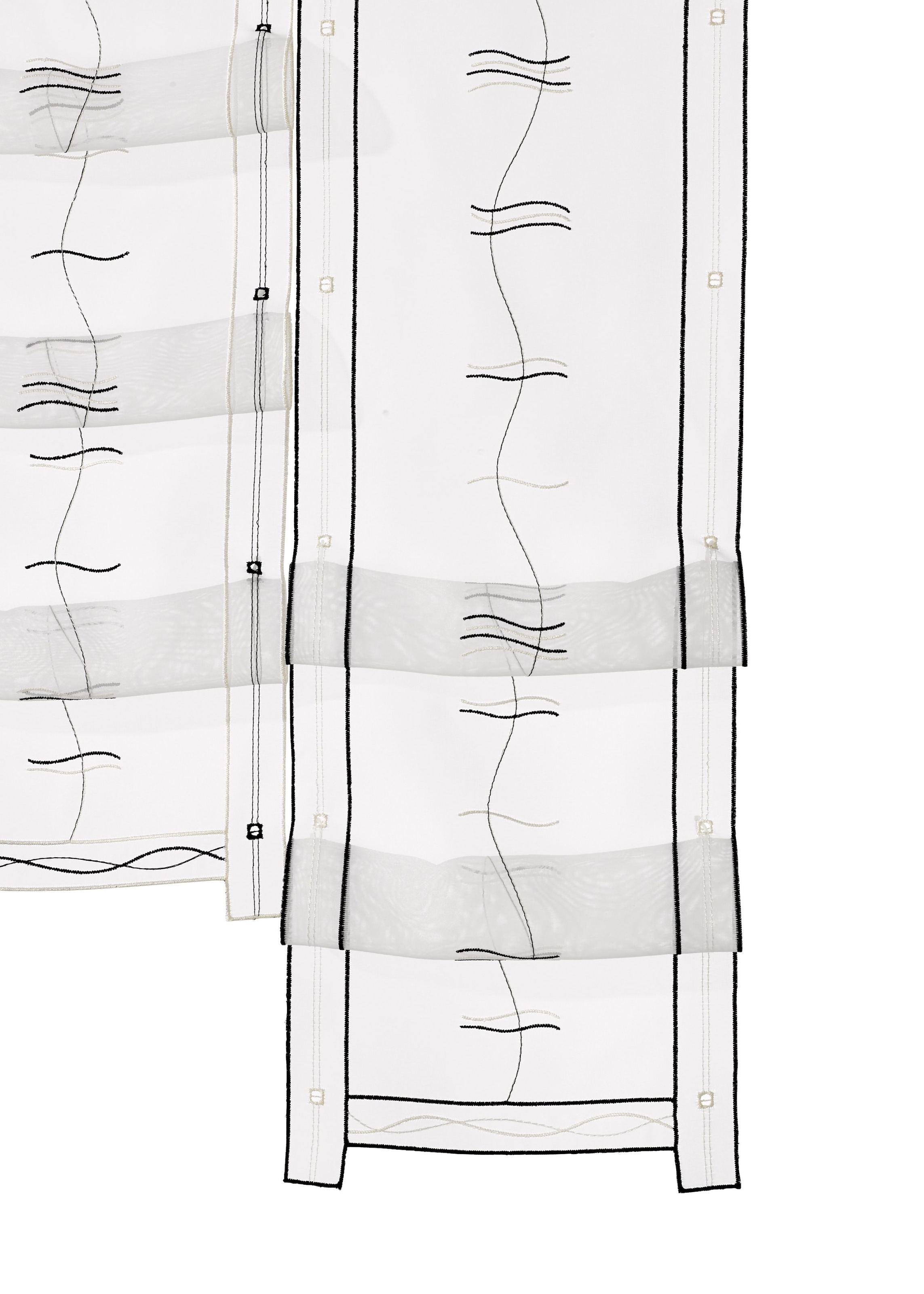 Weckbrodt Scheibengardine »Selina«, (1 St.), Hochraff, Gardine, Voile, echte Stickerei, transparent, Store