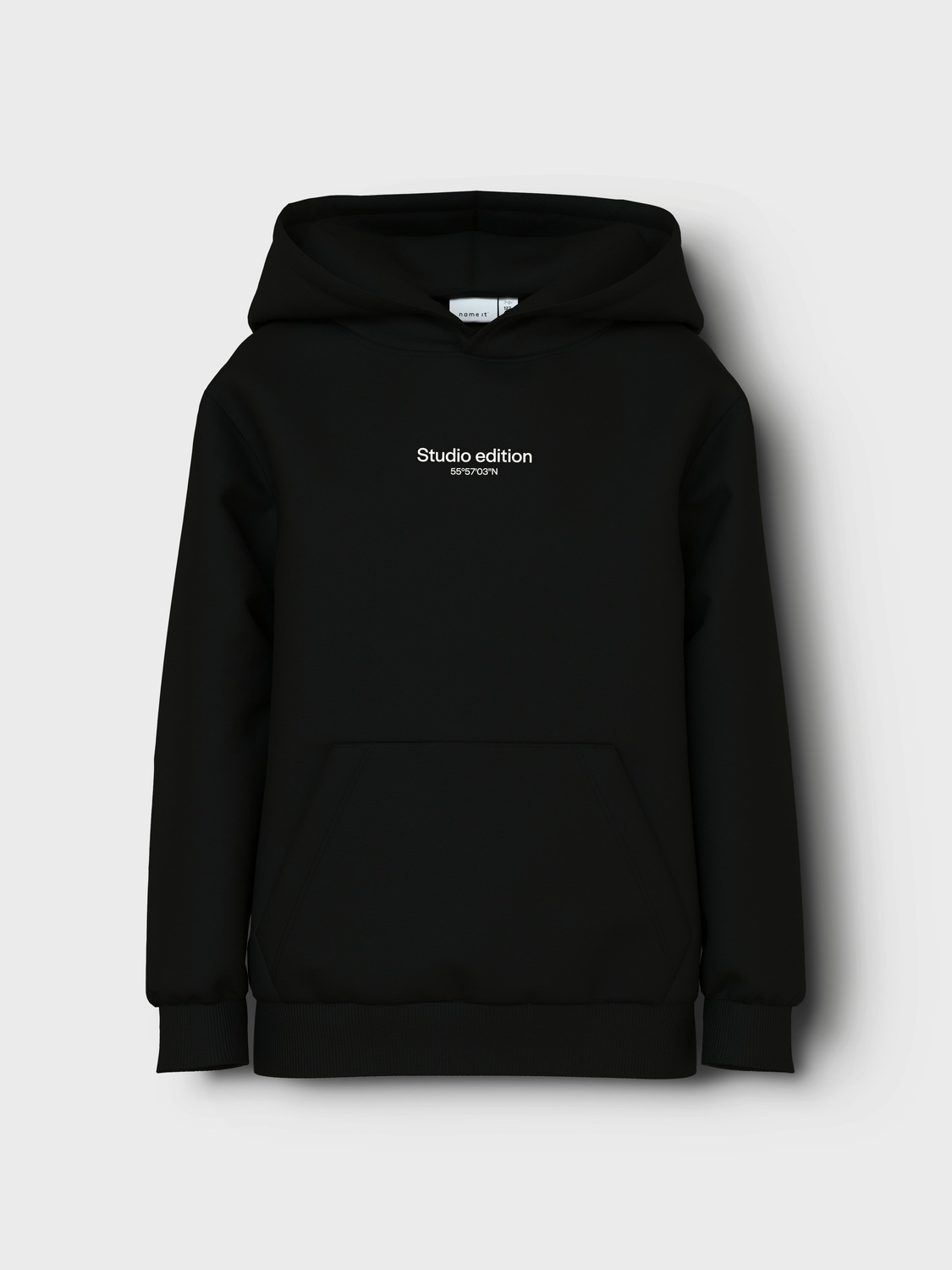 Name It Kapuzensweatshirt »NKMBRODY LS NREG SWEAT WH BRU NOOS«, mit kleinem Logoprint