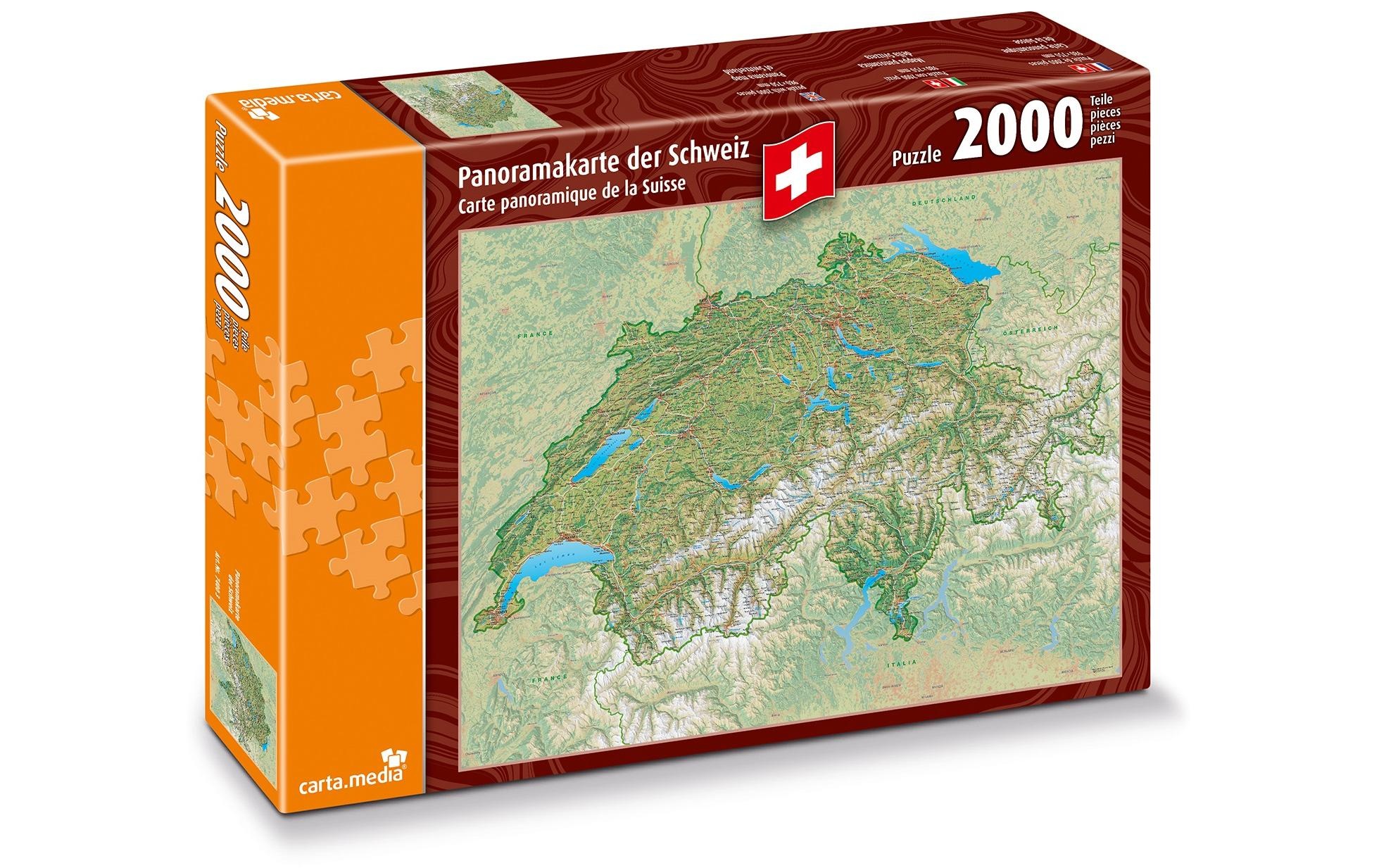 Puzzle »Panoramakarte Schweiz«