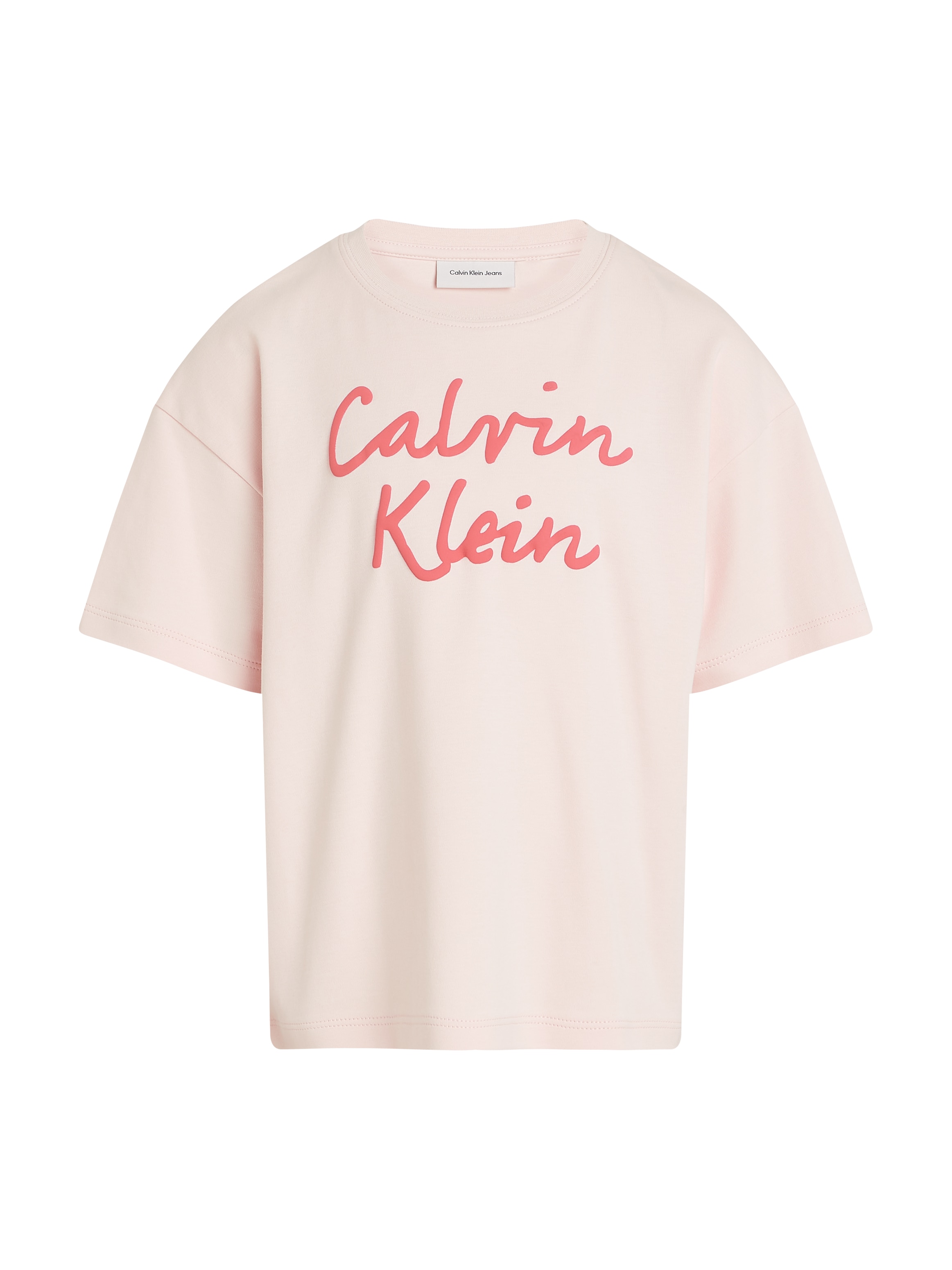 Calvin Klein Jeans T-Shirt »SCRIPT LOGO BOXY SS T-SHIRT«, mit grossem Logo