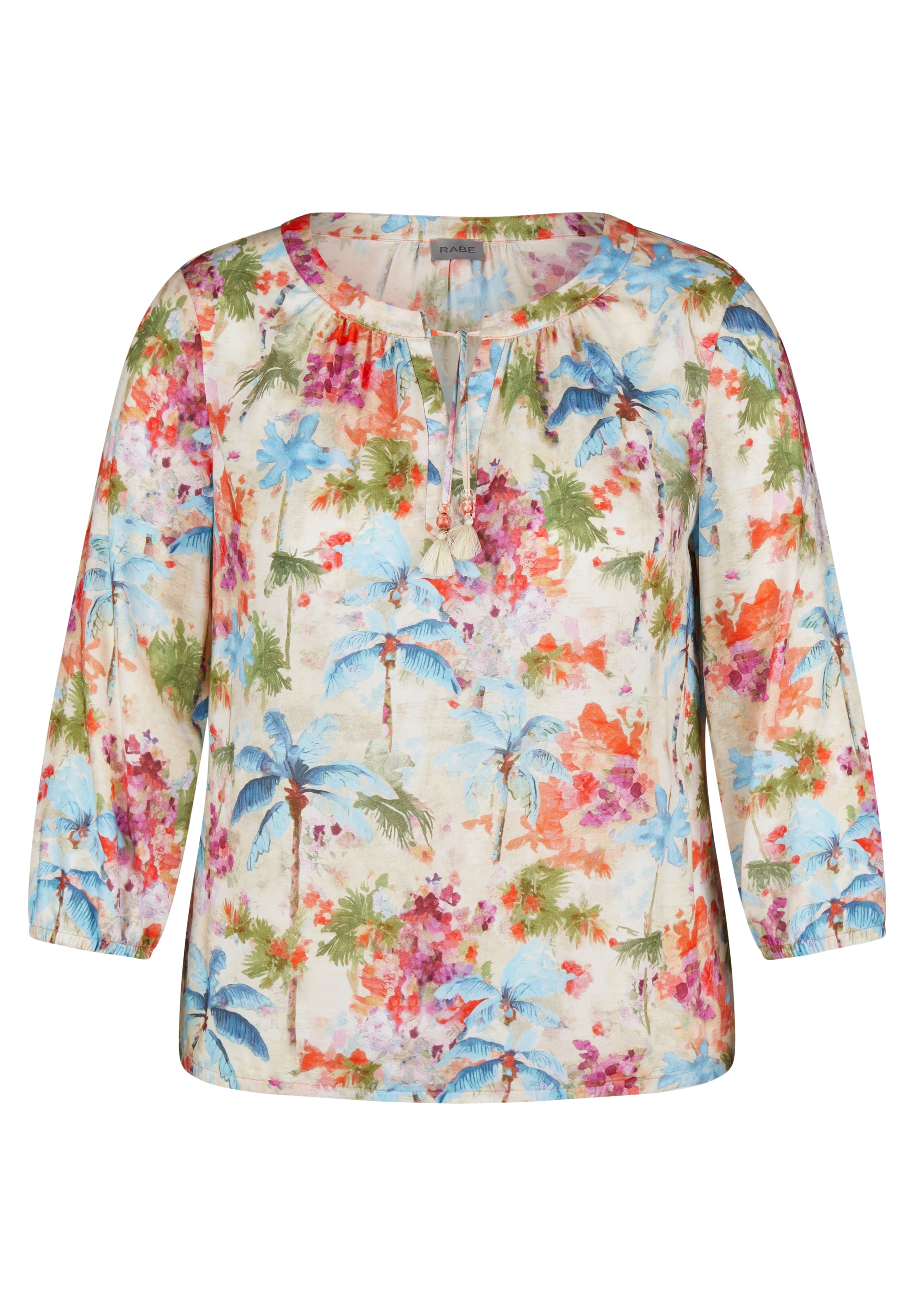 Rabe Druckbluse, im Tunika-Stil und mit floralem Muster