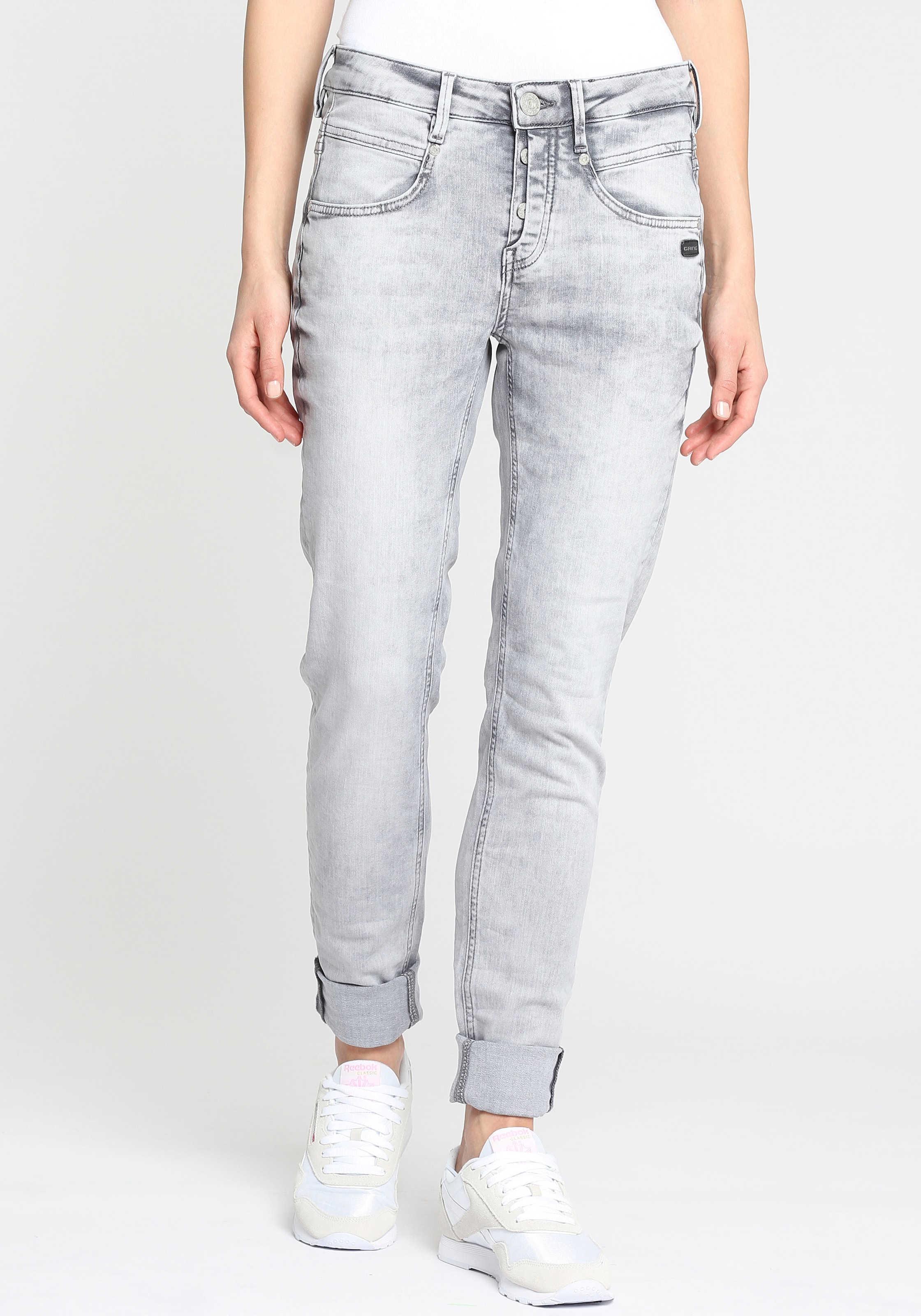 GANG Skinny-fit-Jeans »94Medina«, mit stylischer halb offener Knopfleiste  online bestellen bei Jelmoli-Versand Schweiz | Slim-Fit Jeans