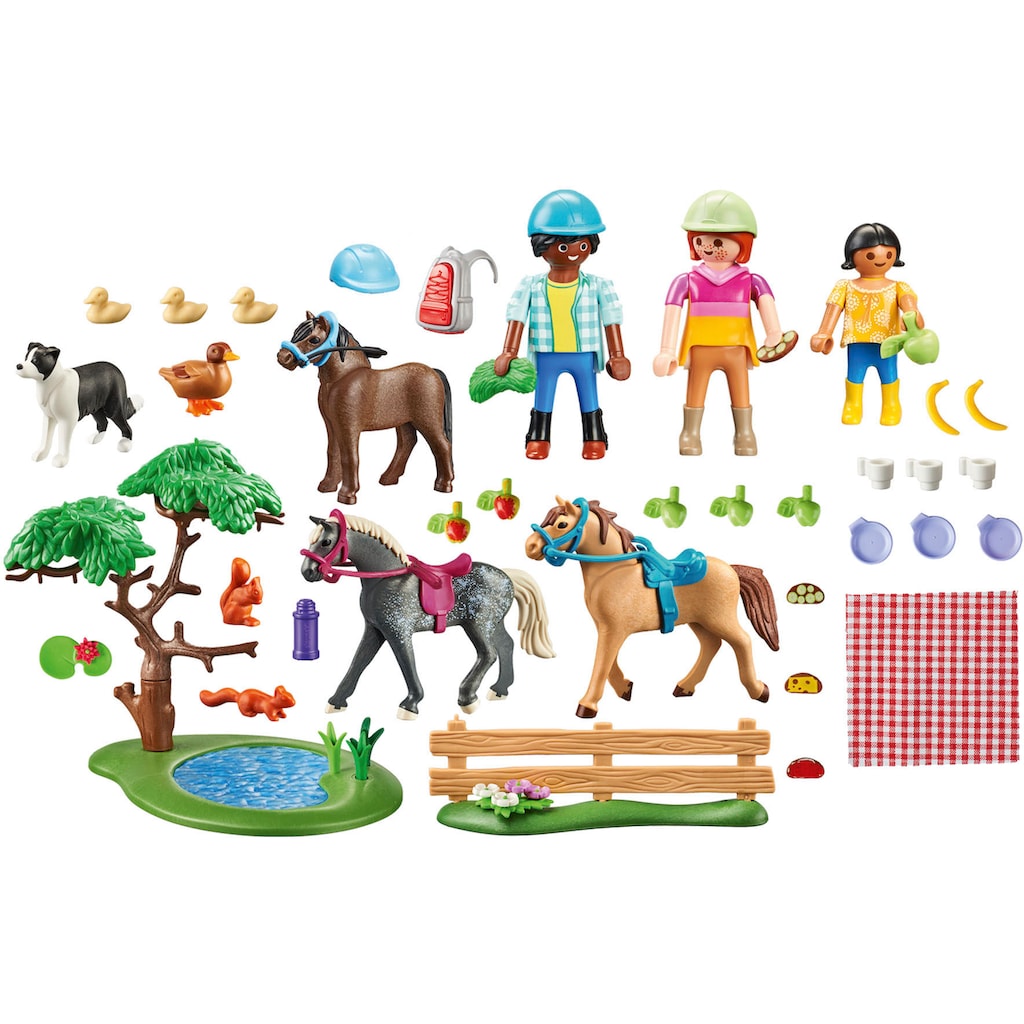 Playmobil® Konstruktions-Spielset »Picknickausflug mit Pferden (71239), Country«, (67 St.)