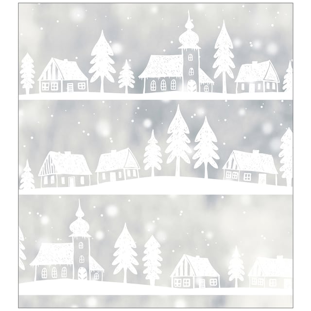 MySpotti Fensterfolie »Look Winter Village white«, halbtransparent,  glattstatisch haftend, 90 x 100 cm, statisch haftend online kaufen