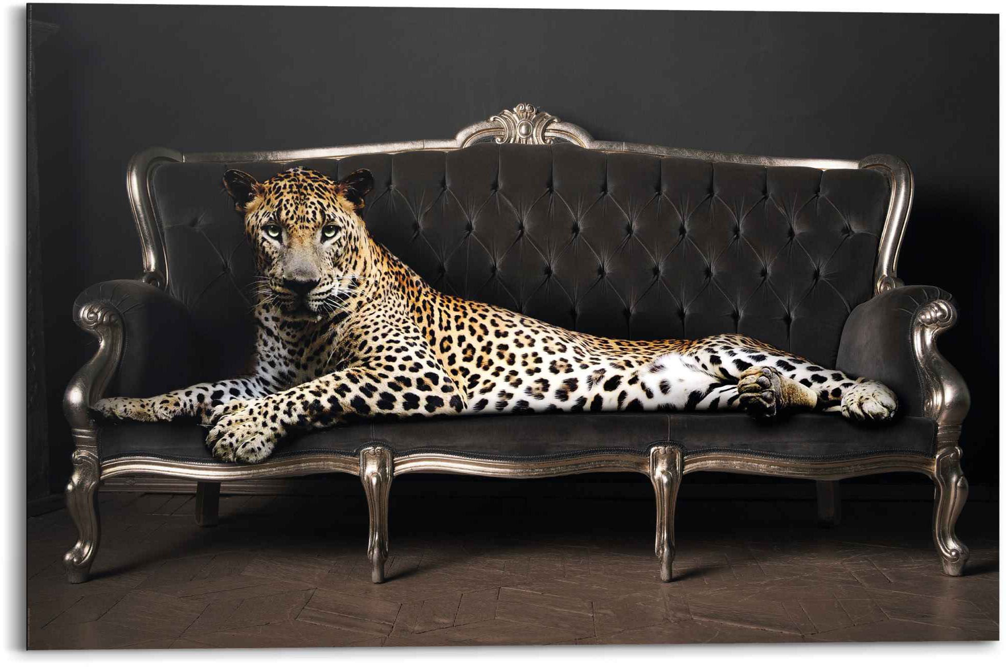 ❤ Reinders! Wandbild »Wandbild Leopard Chic Panther - Liegend - Luxus -  Relax«, Leopard, (1 St.) kaufen im Jelmoli-Online Shop | Kunstdrucke