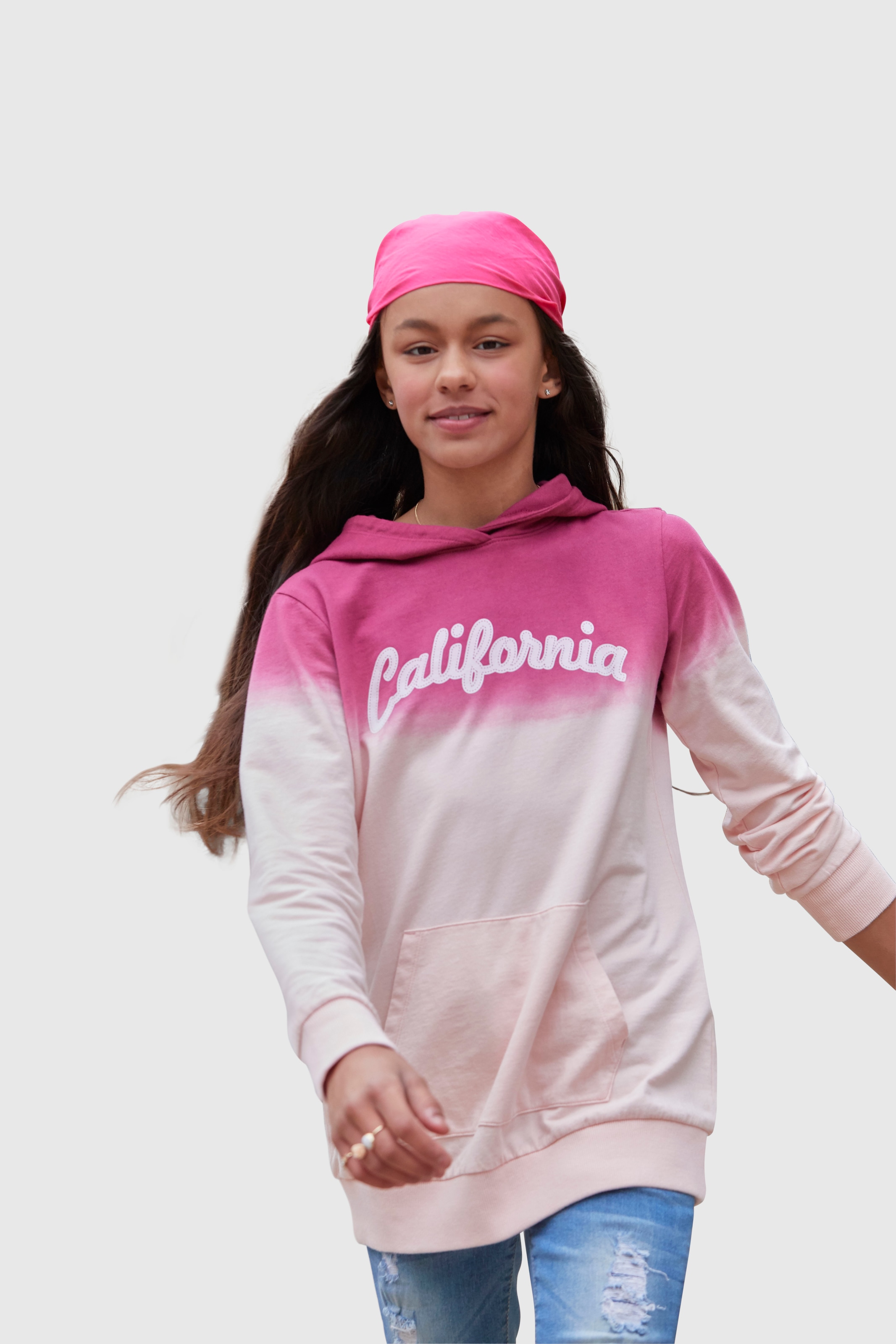 kaufen »California«, Jelmoli-Versand in KIDSWORLD Kapuzensweatshirt | ✵ Form online längerer