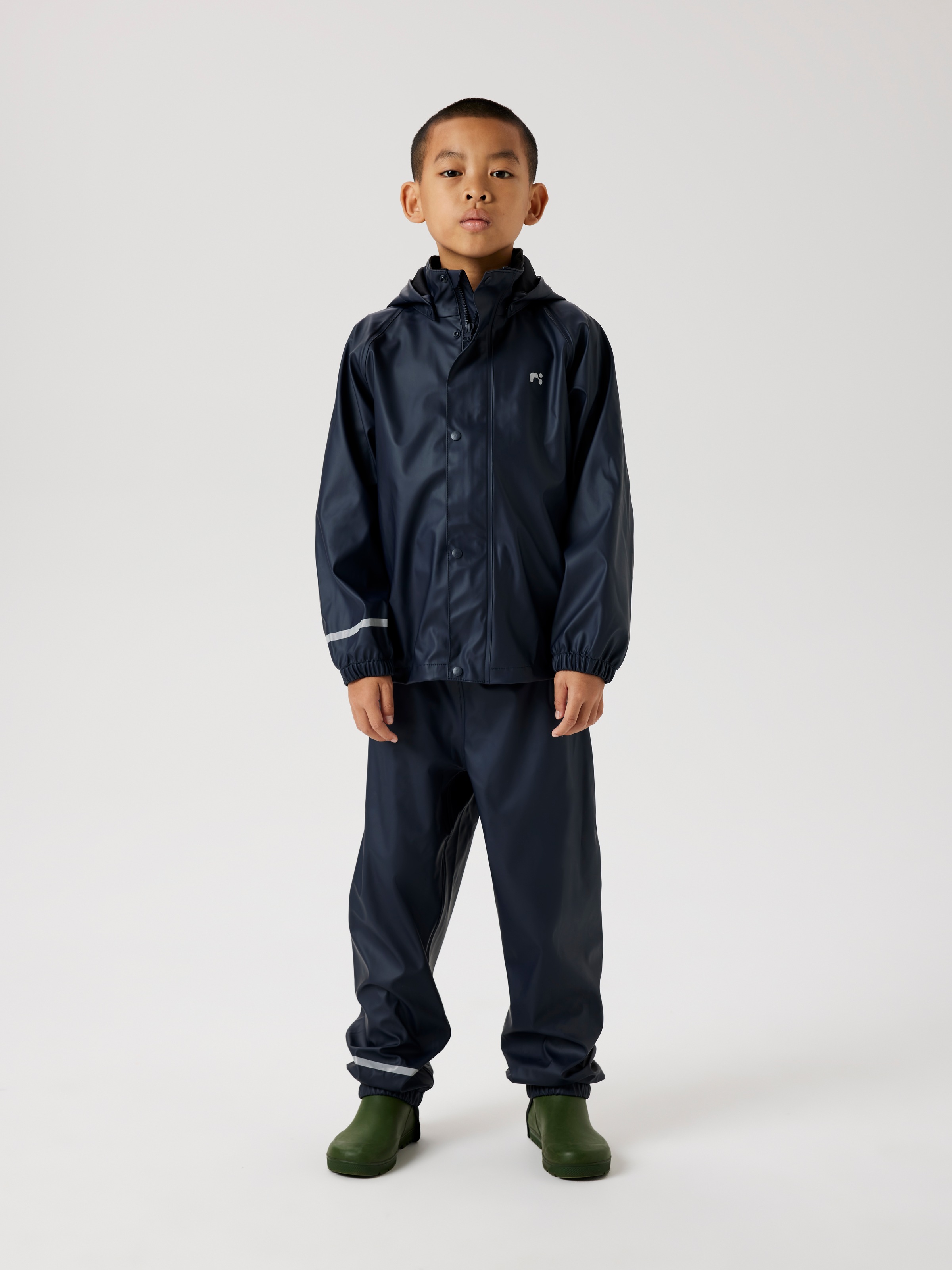 Name It Regenmantel »NKNDRY10 für Mädchen mit Regenjacke und Hose im Set« Set, 2 Stk. unifarben, casual, regular fit, Kunstfaser, Web