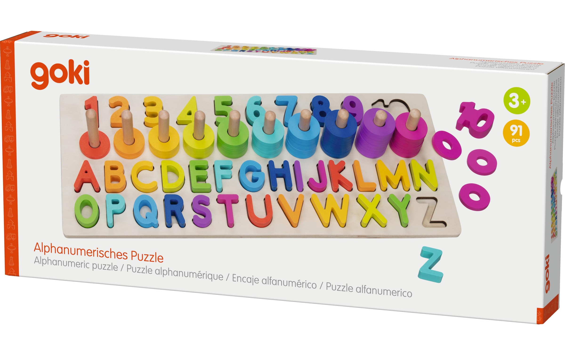 goki Steckpuzzle, (91 tlg.), Holzherkunft: China