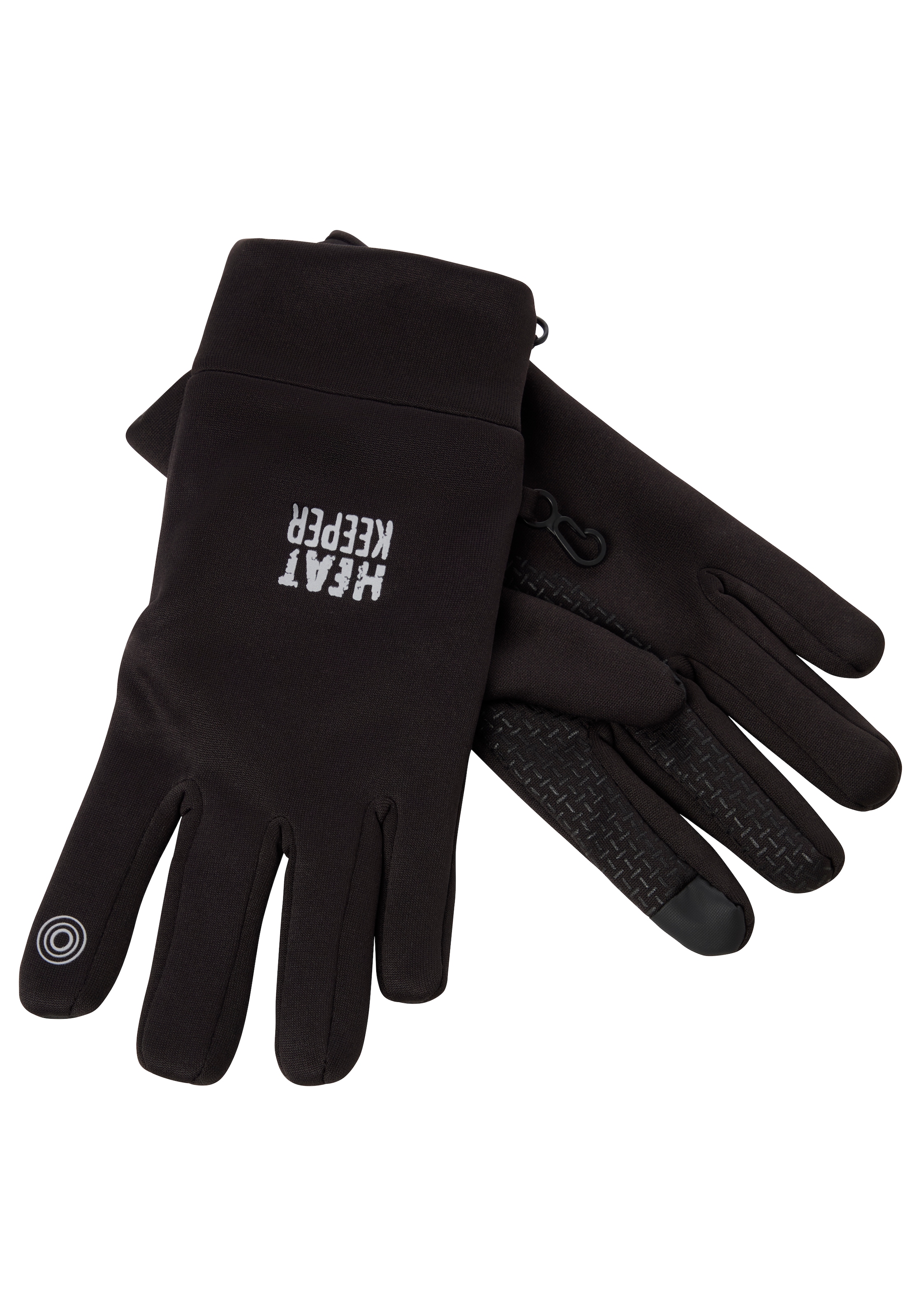 Heatkeeper Fleecehandschuhe, mit Silikon-Finish an der Handfläche und I-Touch-Profile an Daumen