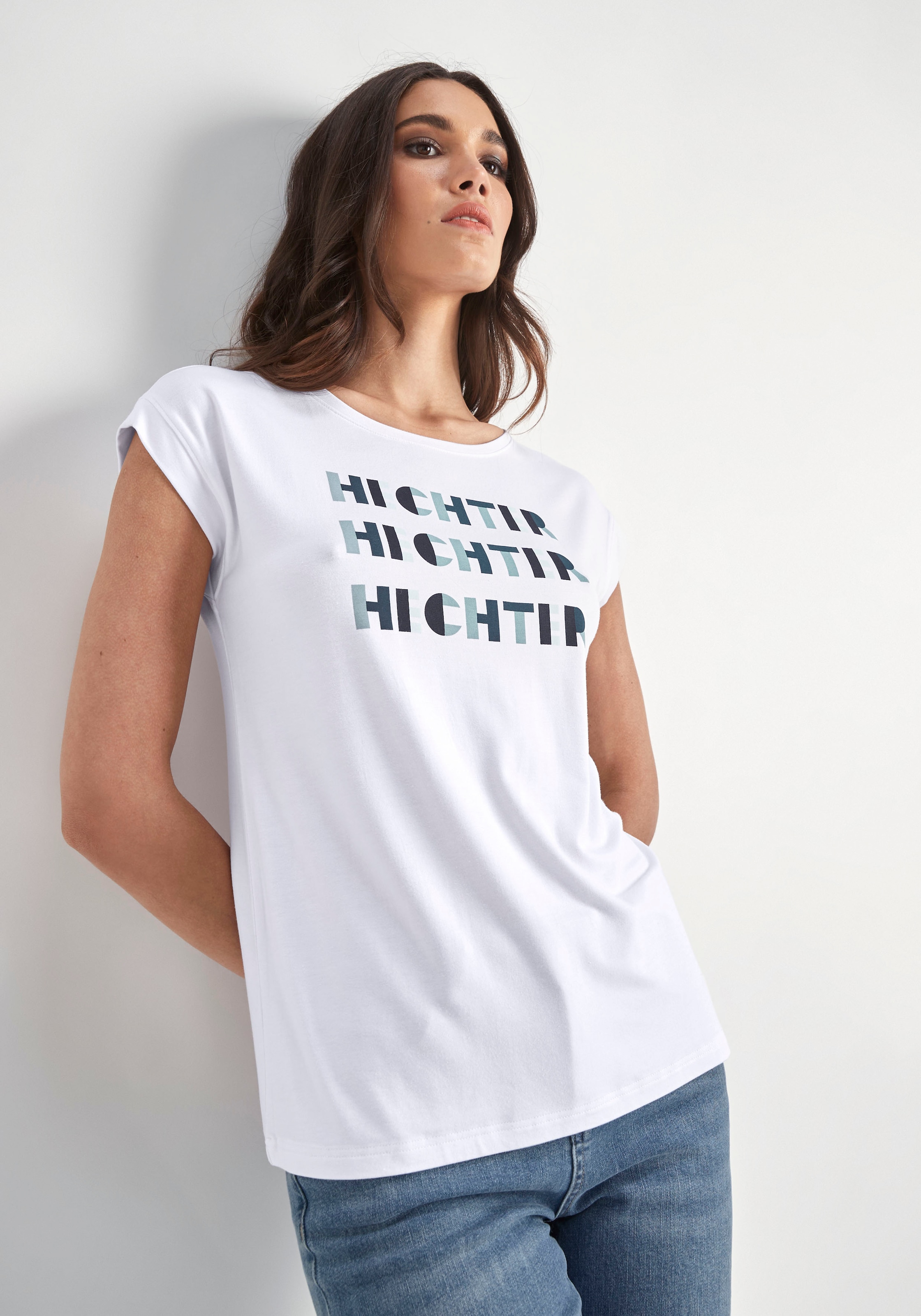 online HECHTER Jelmoli-Versand Schweiz modischem bei Kurzarmshirt, mit shoppen Logodruck PARIS