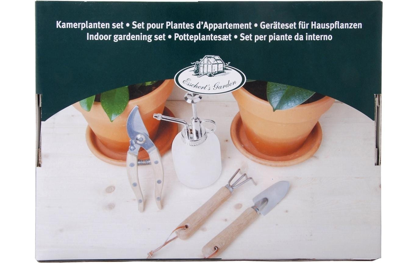 esschert design Gartenpflege-Set »Zimmepflanzenset 4 Stück«, (4 tlg.)