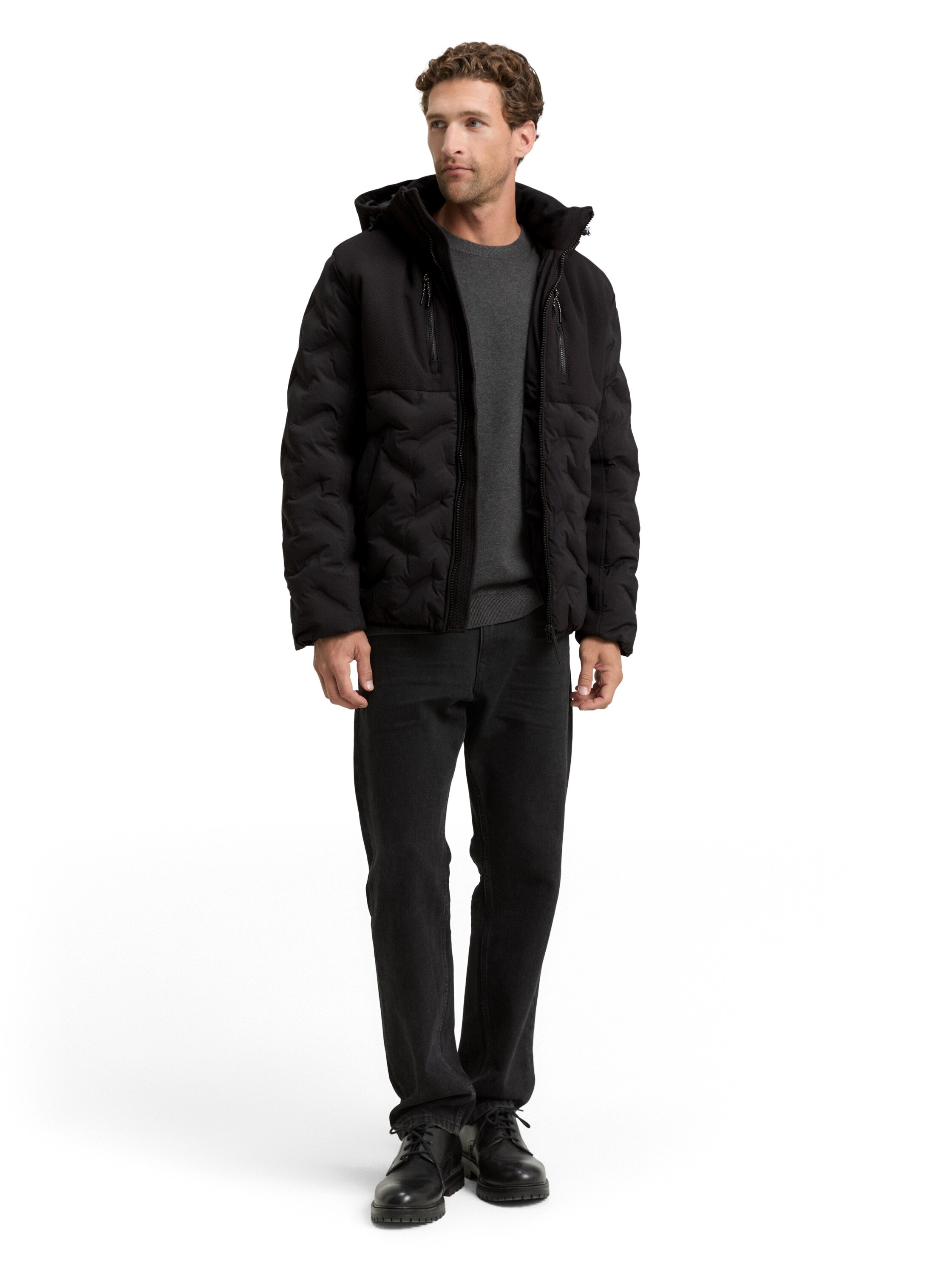 TOM TAILOR Steppjacke, mit Kapuze, mit Kapuze