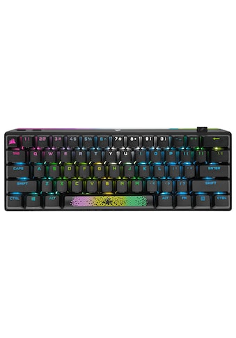 Gaming-Tastatur »Corsair K70 Pro Mini WL, MX Speed Silver«