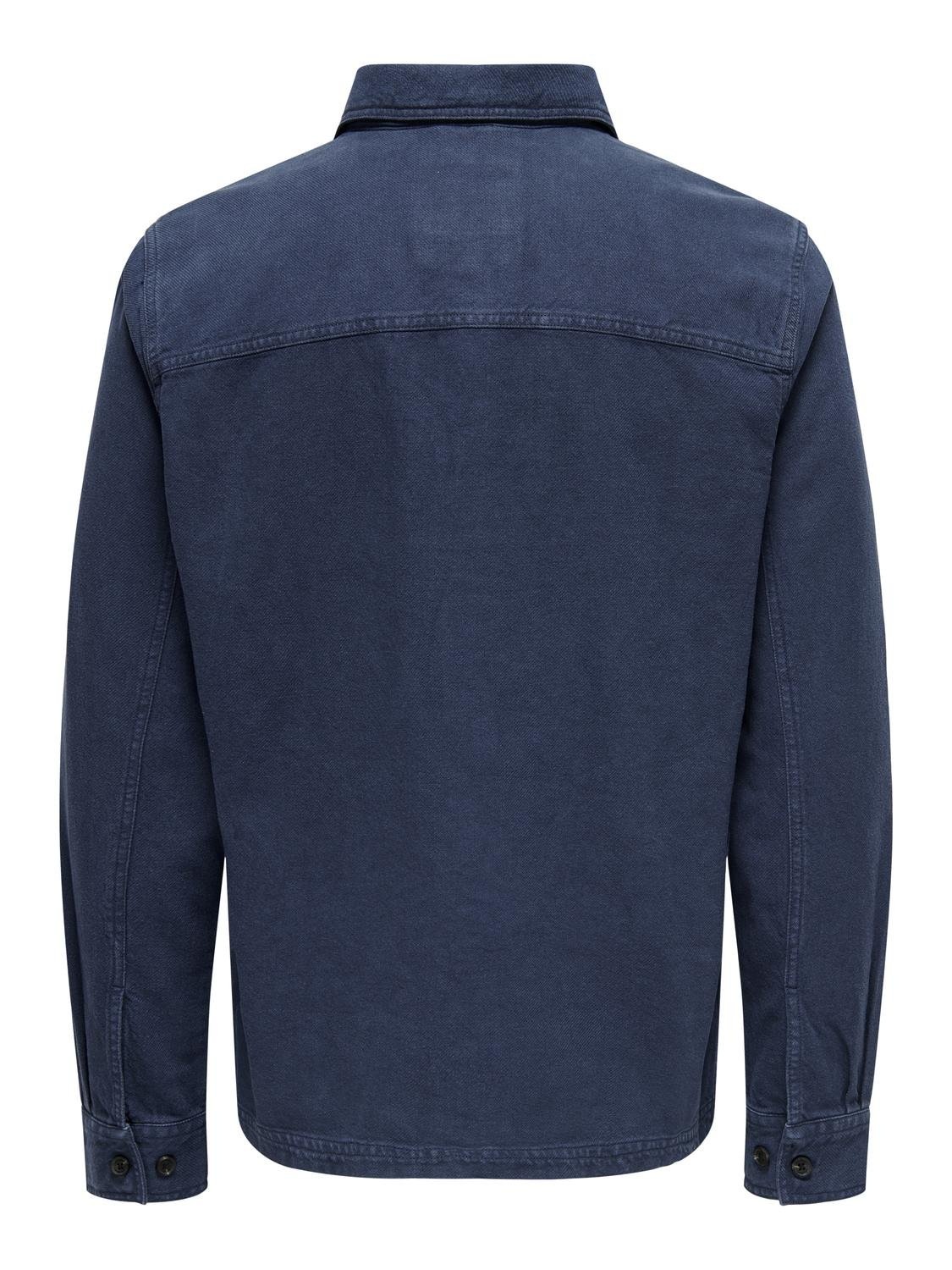 ONLY & SONS Langarmhemd »ONSOLIVER TWILL OVERDYE OVERSHIRT BF«
