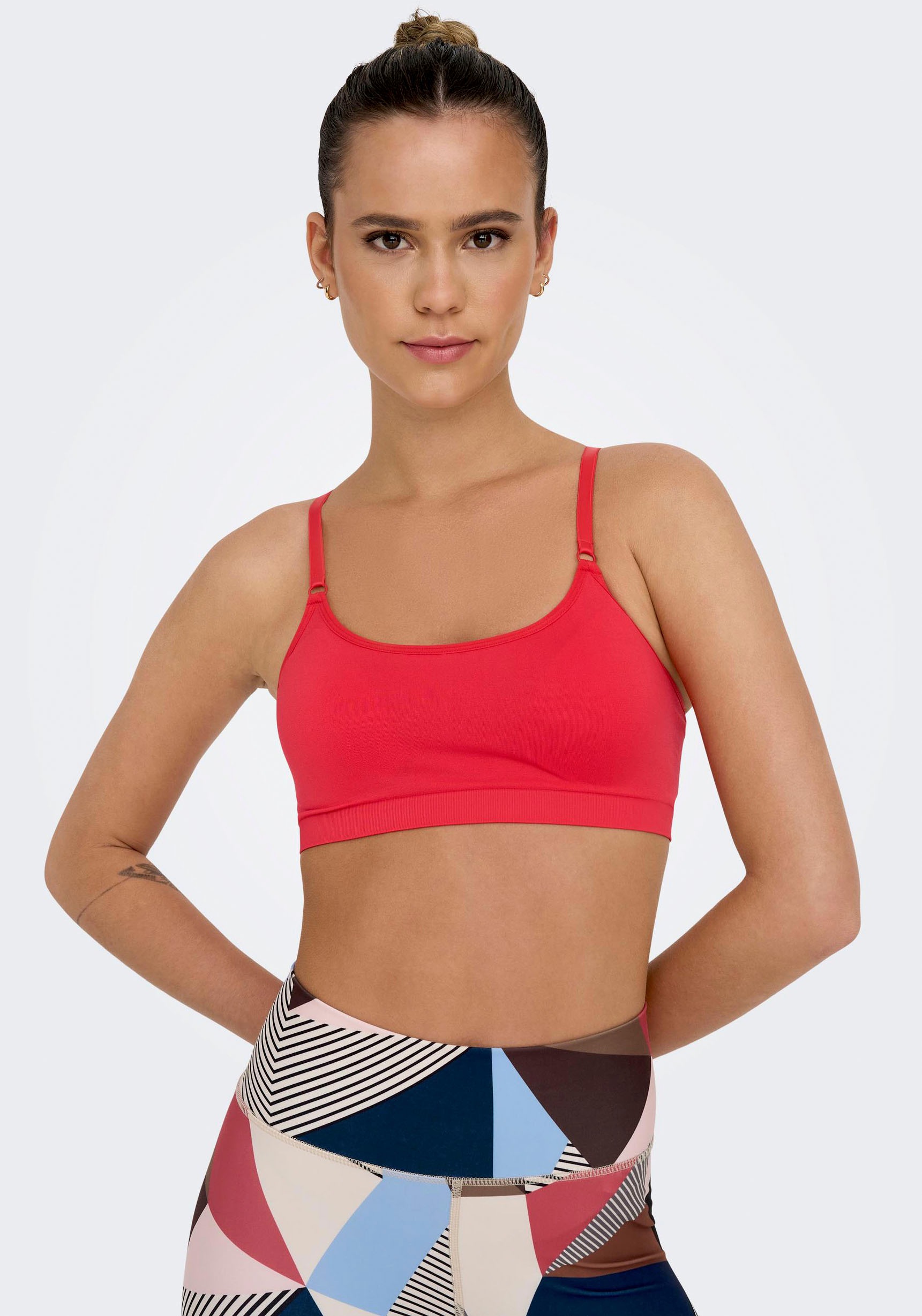 Buy Only Play ONPLEA SEAM SPORTS BRA NOOS - Bittersweet