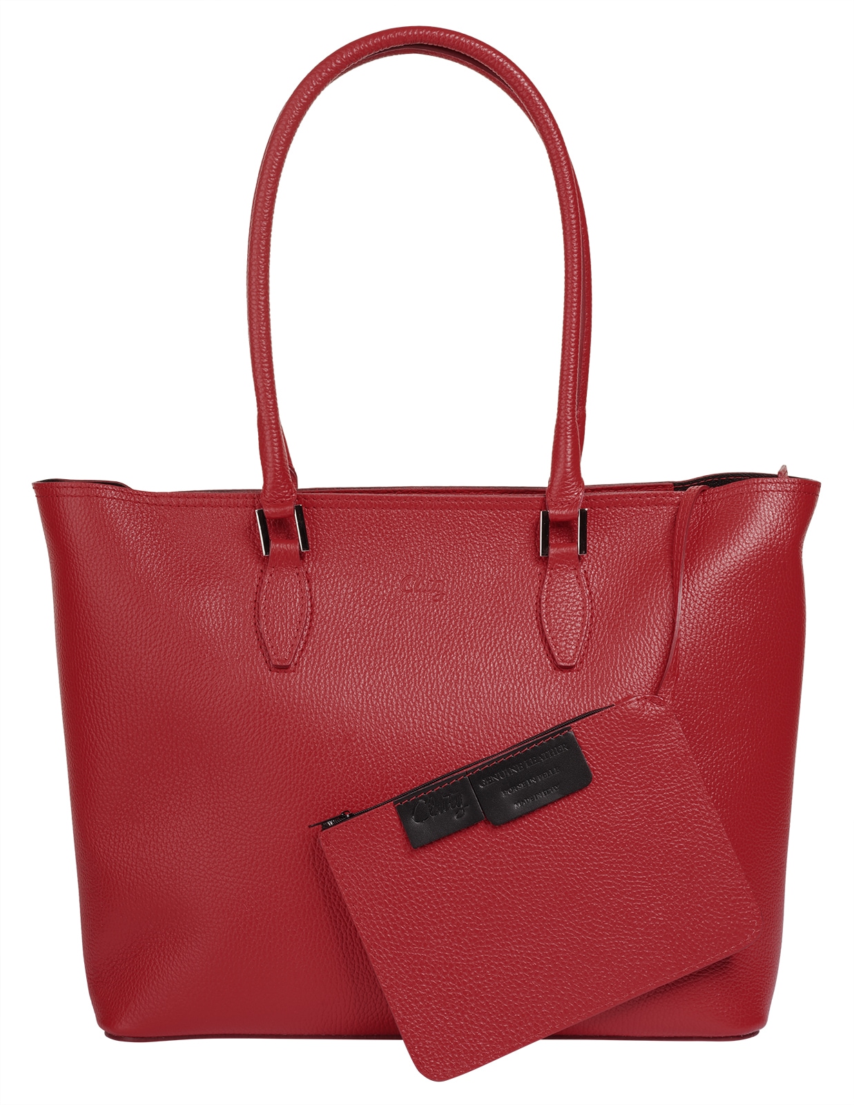 Cluty Shopper, echt Leder, Made in Italy