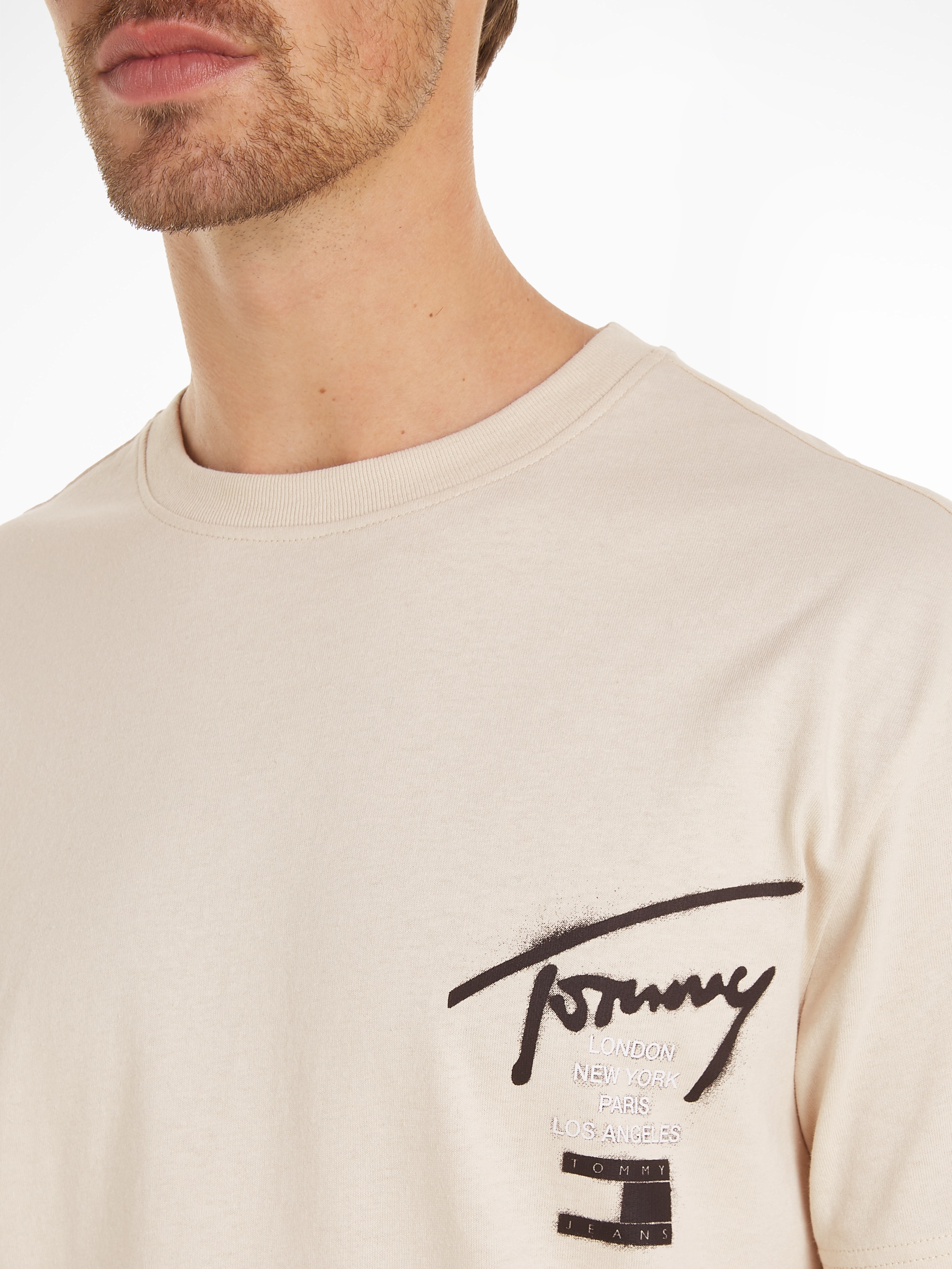 Tommy Jeans T-Shirt »TJM REG GRAFFITI SIG TEE EXT«, mit Logoschriftzug