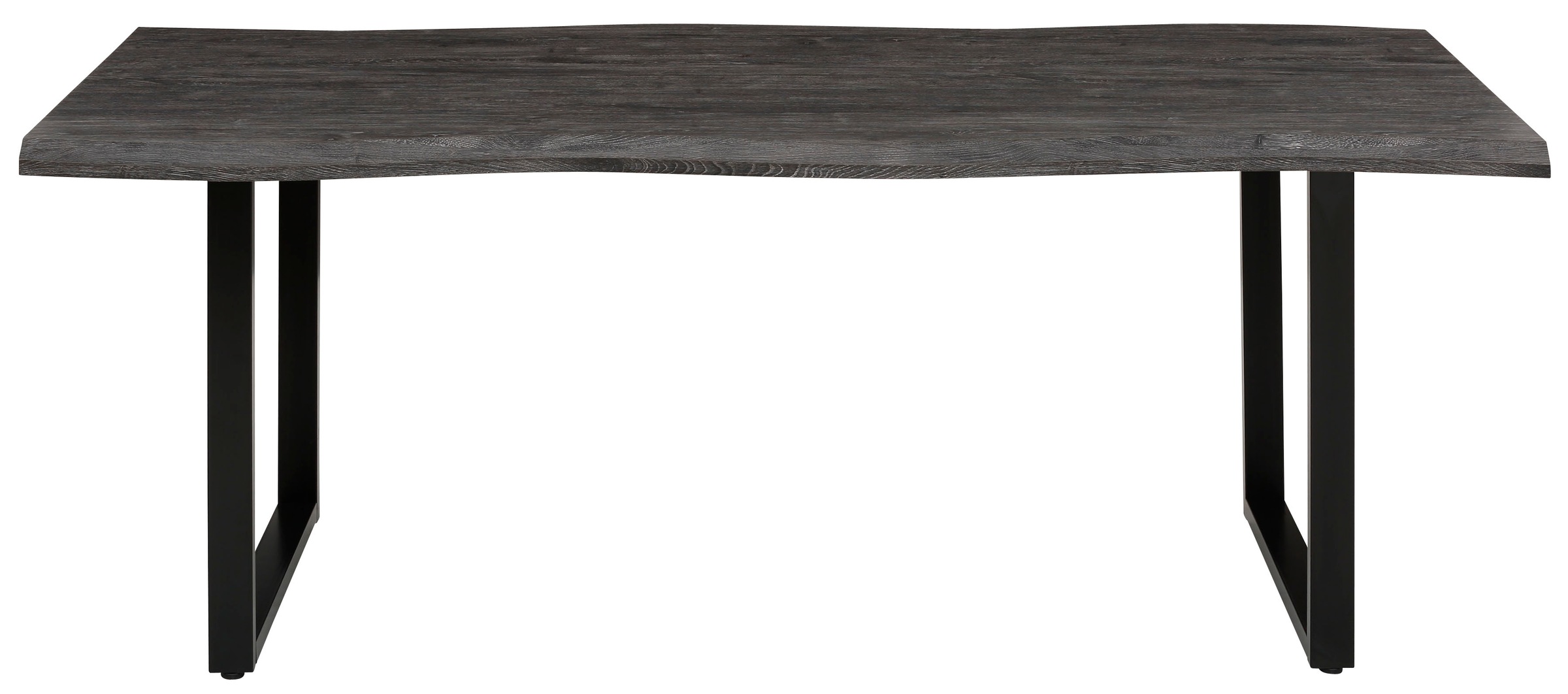 HELA Esstisch "GISELLE Baumkantentisch, Küchentisch" Kufengestell Metall, Industrial Design, 140 - 200 cm Breite, 2 Farben
