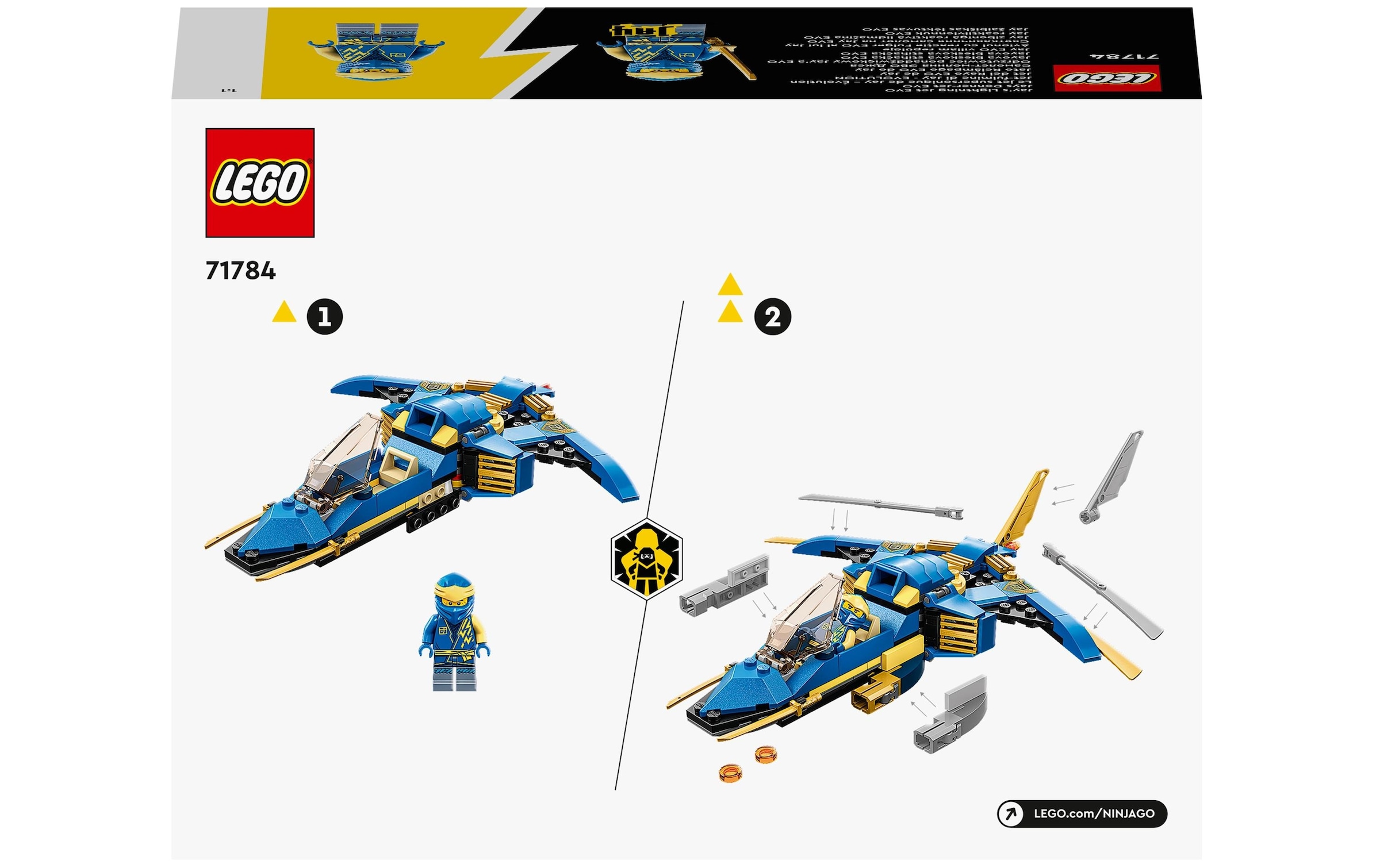 LEGO® Konstruktionsspielsteine »Jays Donner-Jet EVO«, (146 St.)