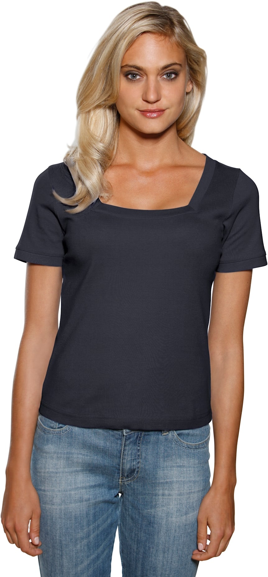 heine Kurzarmshirt »Carré-Shirt«, (1 tlg.)