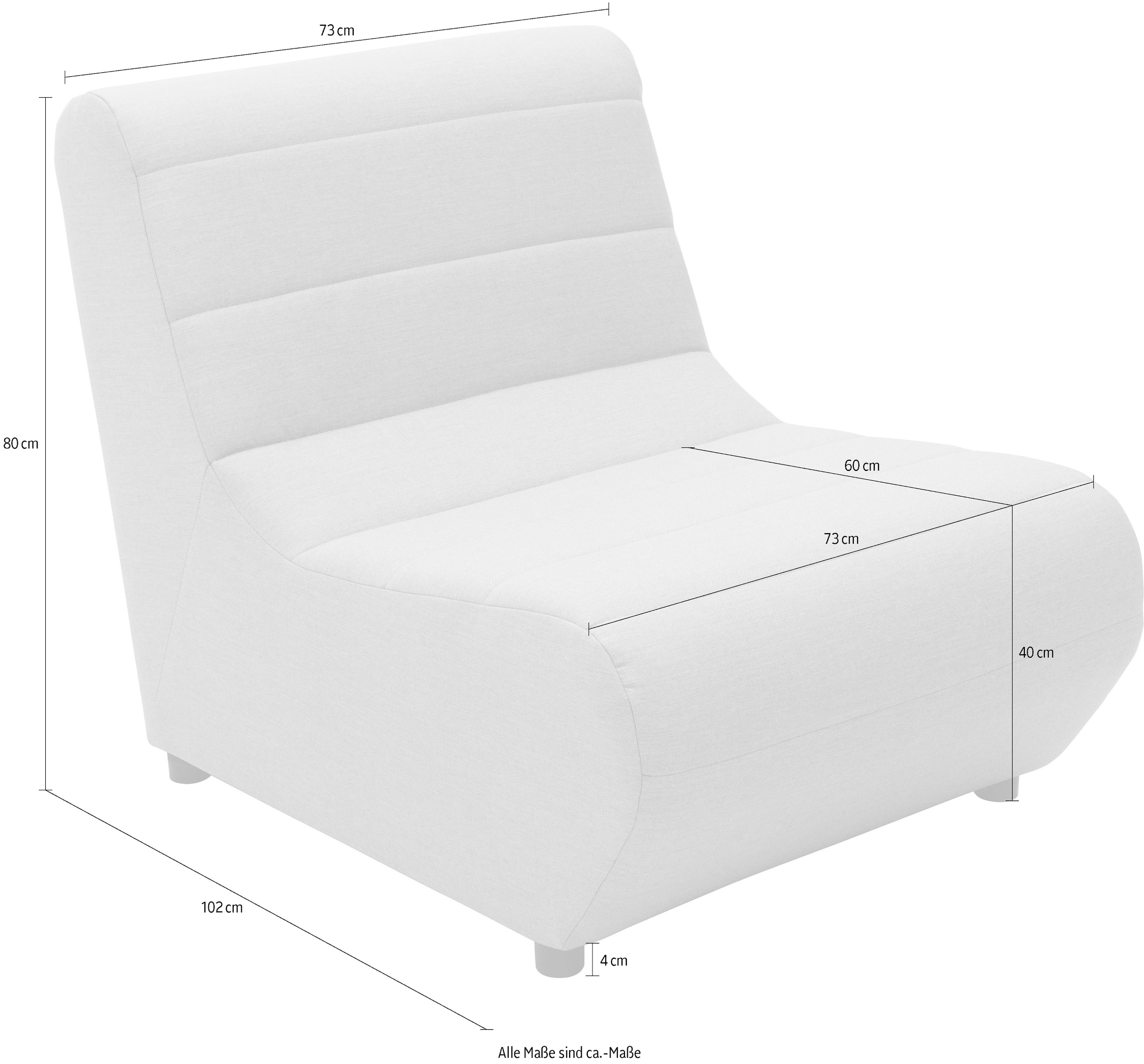 DOMO collection Sofaelement »Soleil, pflegeleichter und wetterfester Bezug«, Outdoor, besonderes Design und Formgebung, individuell erweiterbar