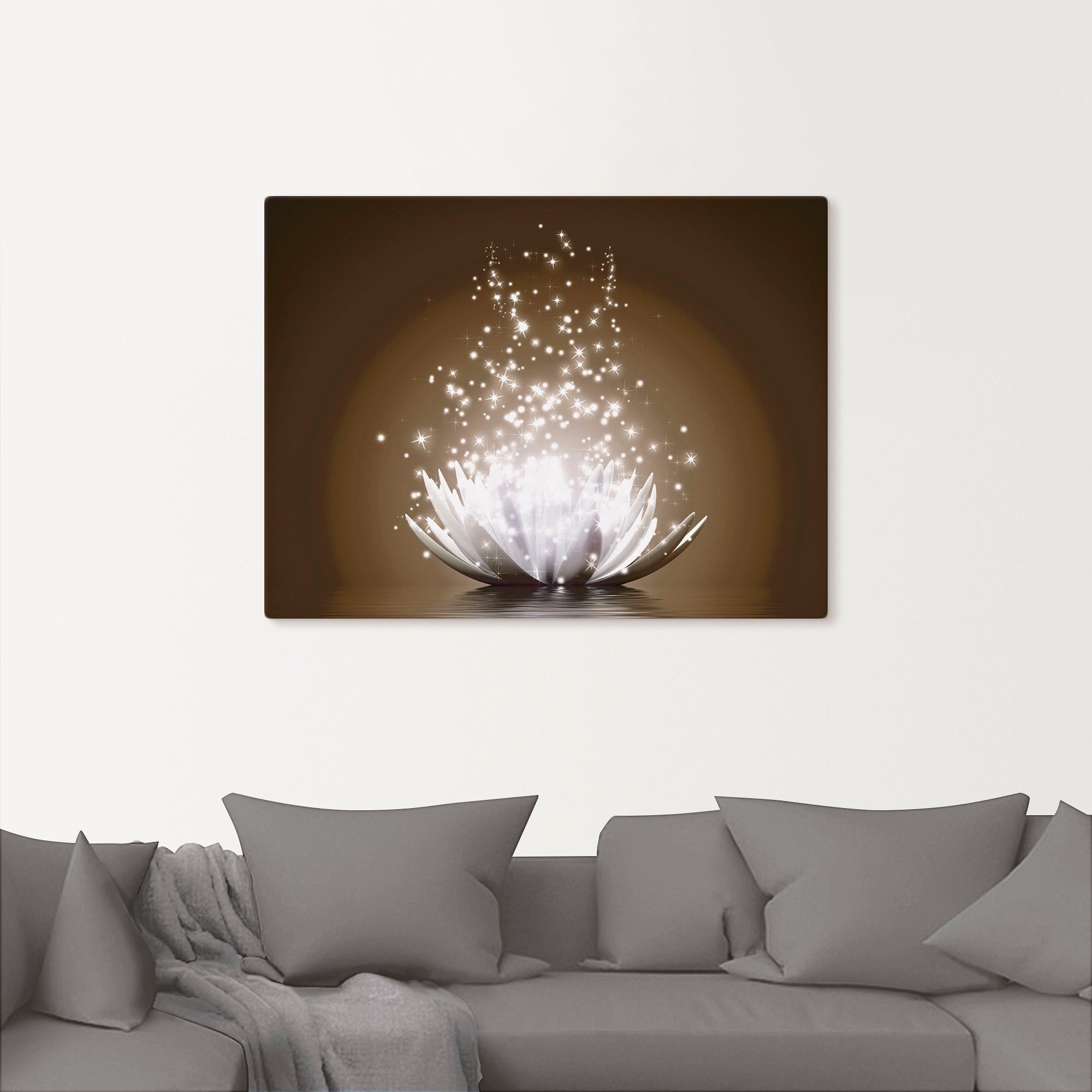 Artland Wandbild »Magie der Lotus-Blume«, Blumen, (1 St.), als Leinwandbild, Poster, Wandaufkleber in verschied. Grössen