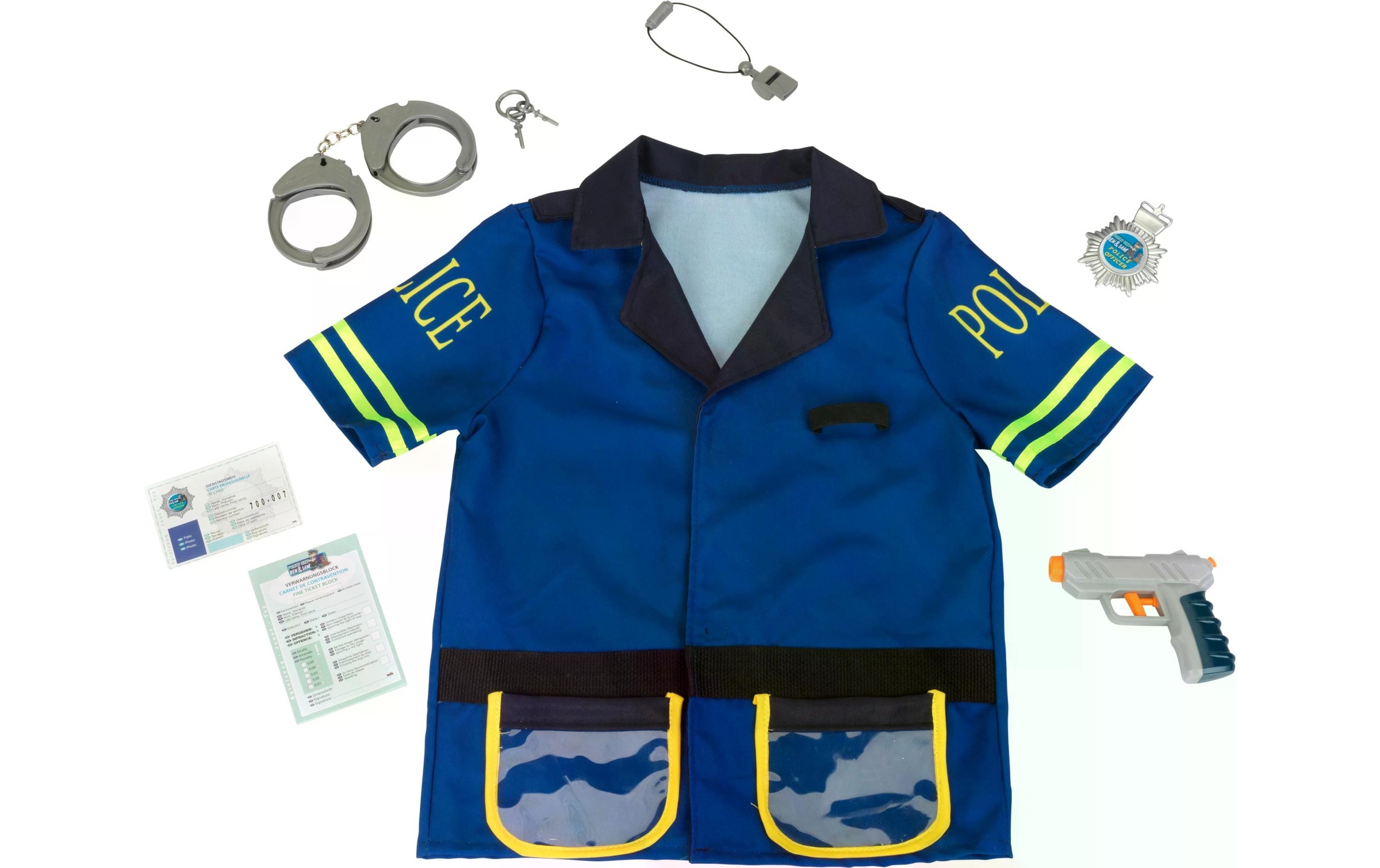 Spielzeug-Polizei Einsatzset »Klein-Toys Polizeikostüm mit Mütze«