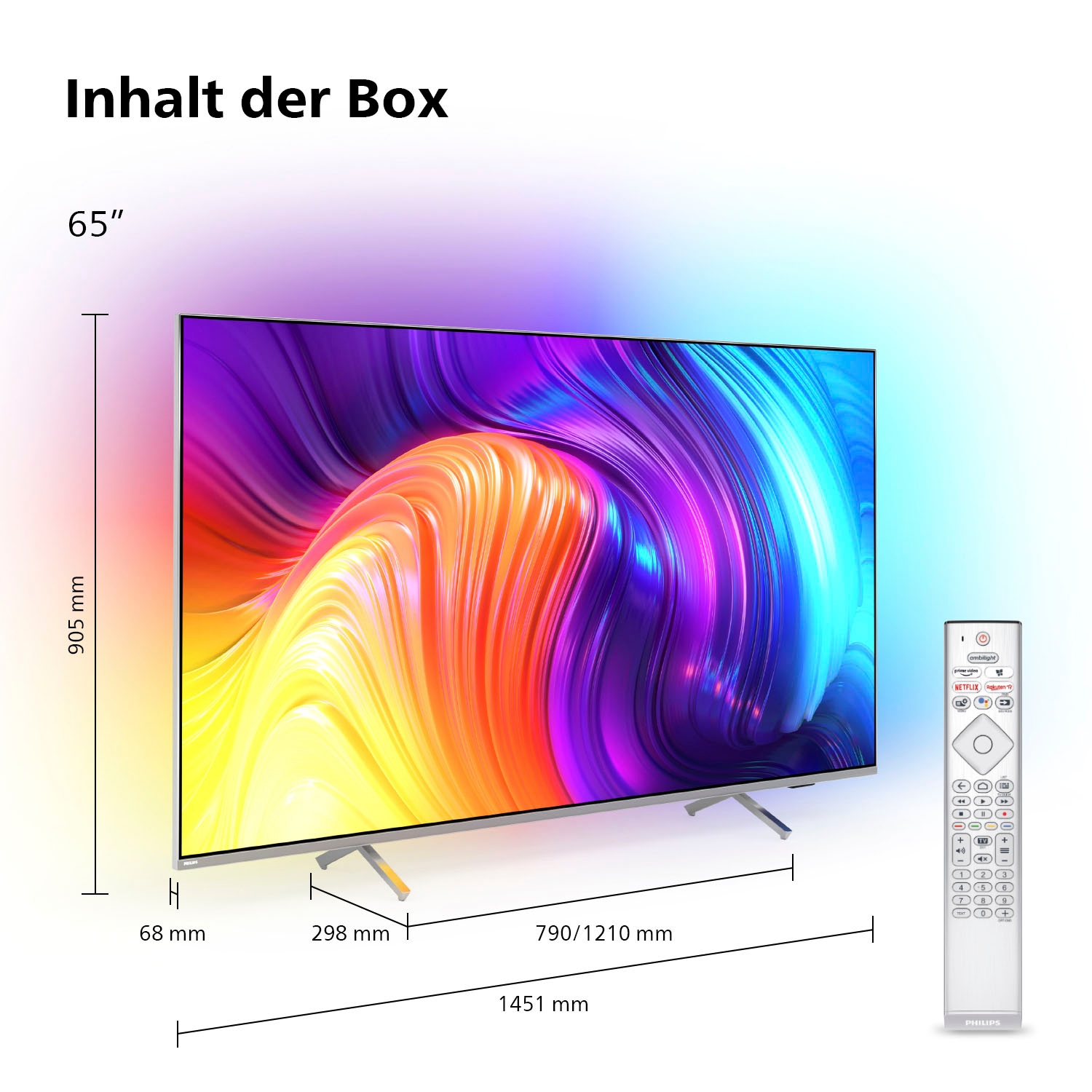 Philips LED-Fernseher, 164 cm/65 Zoll, 4K Ultra HD, Smart-TV-Android TV