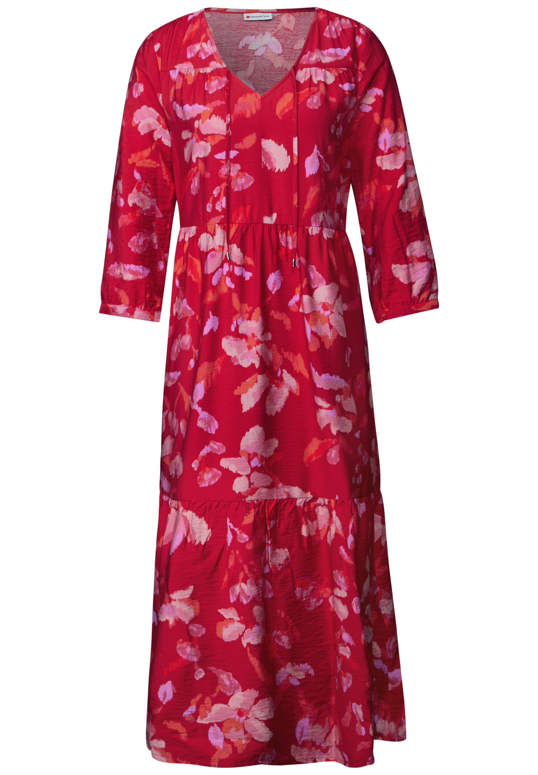 STREET ONE Tunikakleid, Sommerkleid mit Volants
