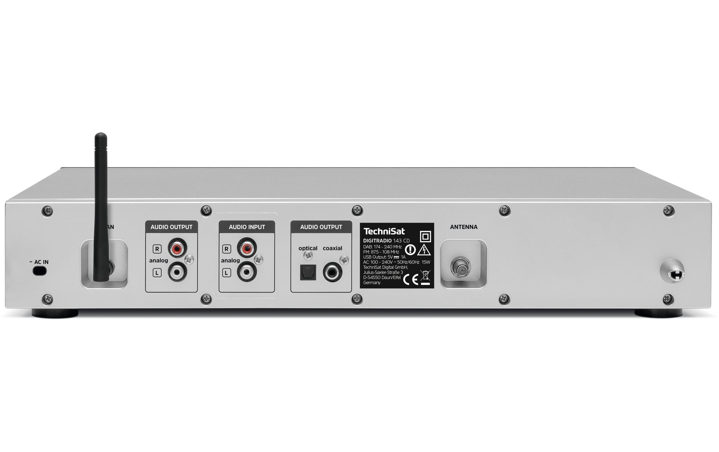 TechniSat Digitalradio (DAB+) »DigitRadio 143 CD V3«, (Digitalradio (DAB+)-FM-Tuner-Internetradio)