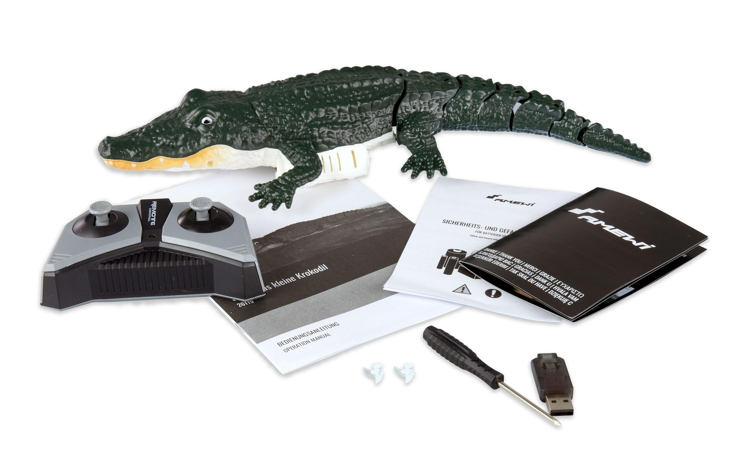 Amewi RC-Tier »Croco das kleine Krokodil 370 mm, 4-Kanal, RTR«