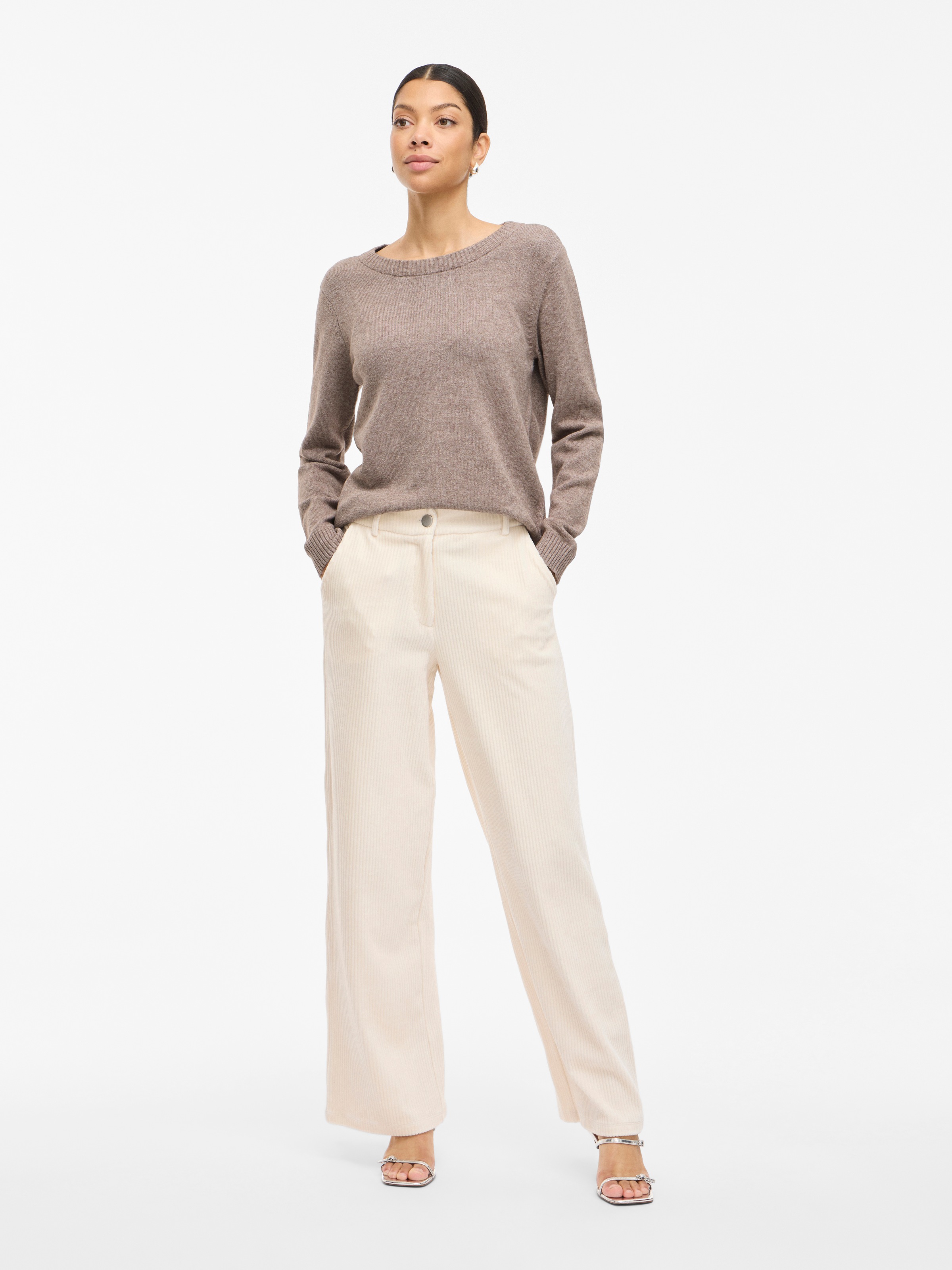 Vila Rundhalspullover »VIRIL O-NECK L/S KNIT TOP - NOOS«
